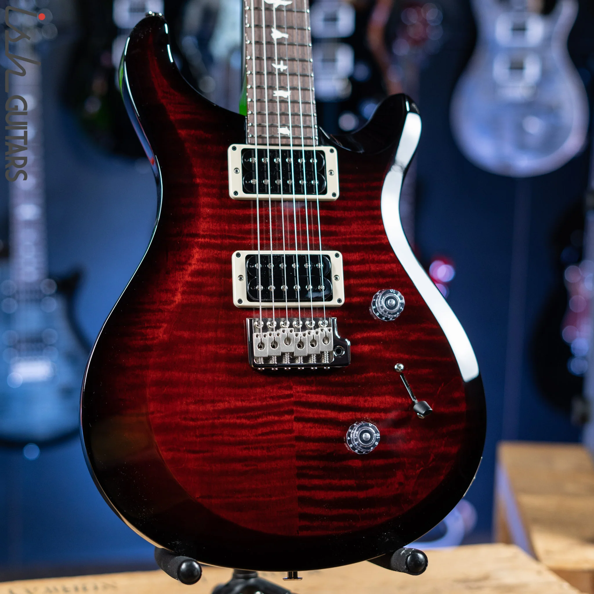 PRS S2 Custom 24 Electric Guitar Fire Red Burst