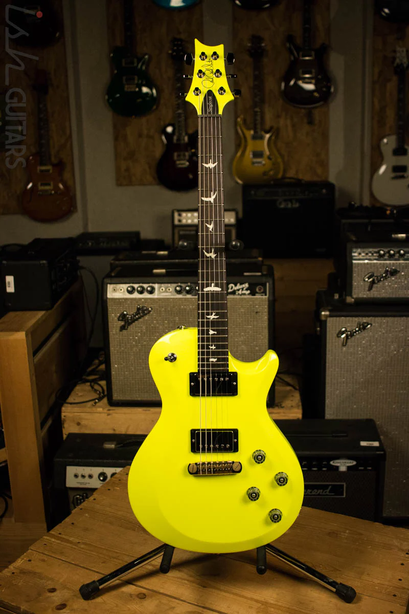 PRS S2 Singlecut Custom Color Neon Yellow - Image 3