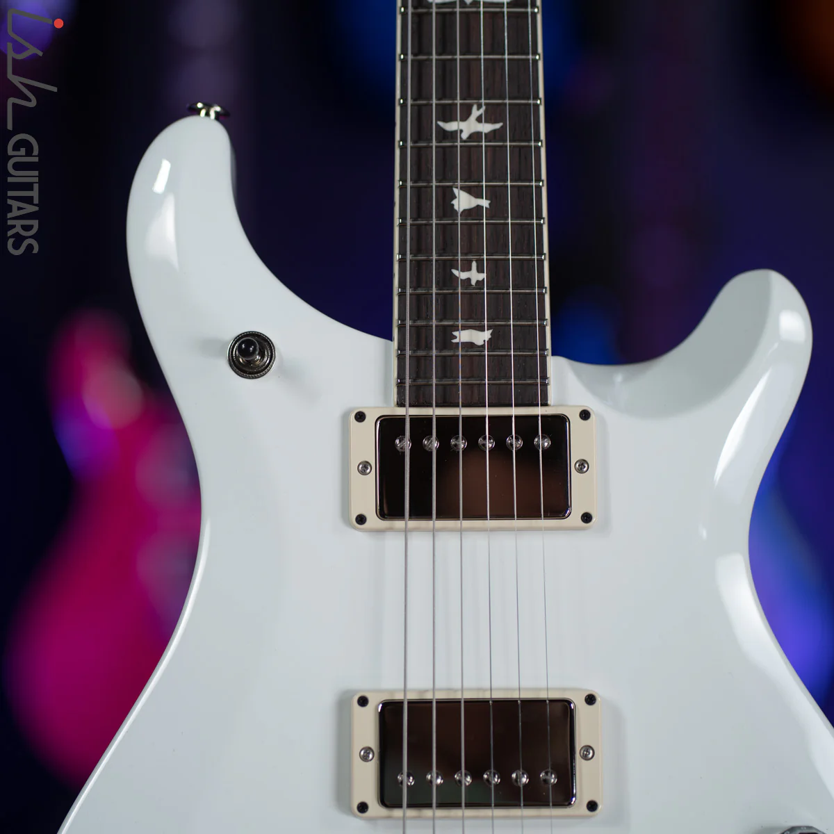PRS S2 McCarty 594 Electric Guitar Jet White - Image 3