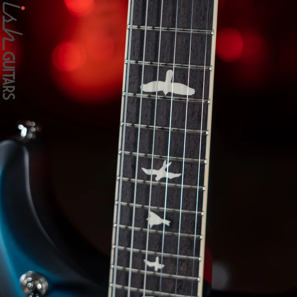 PRS S2 McCarty 594 Electric Guitar Metallic Blue w/ Black Wrap Burst Satin - Image 5
