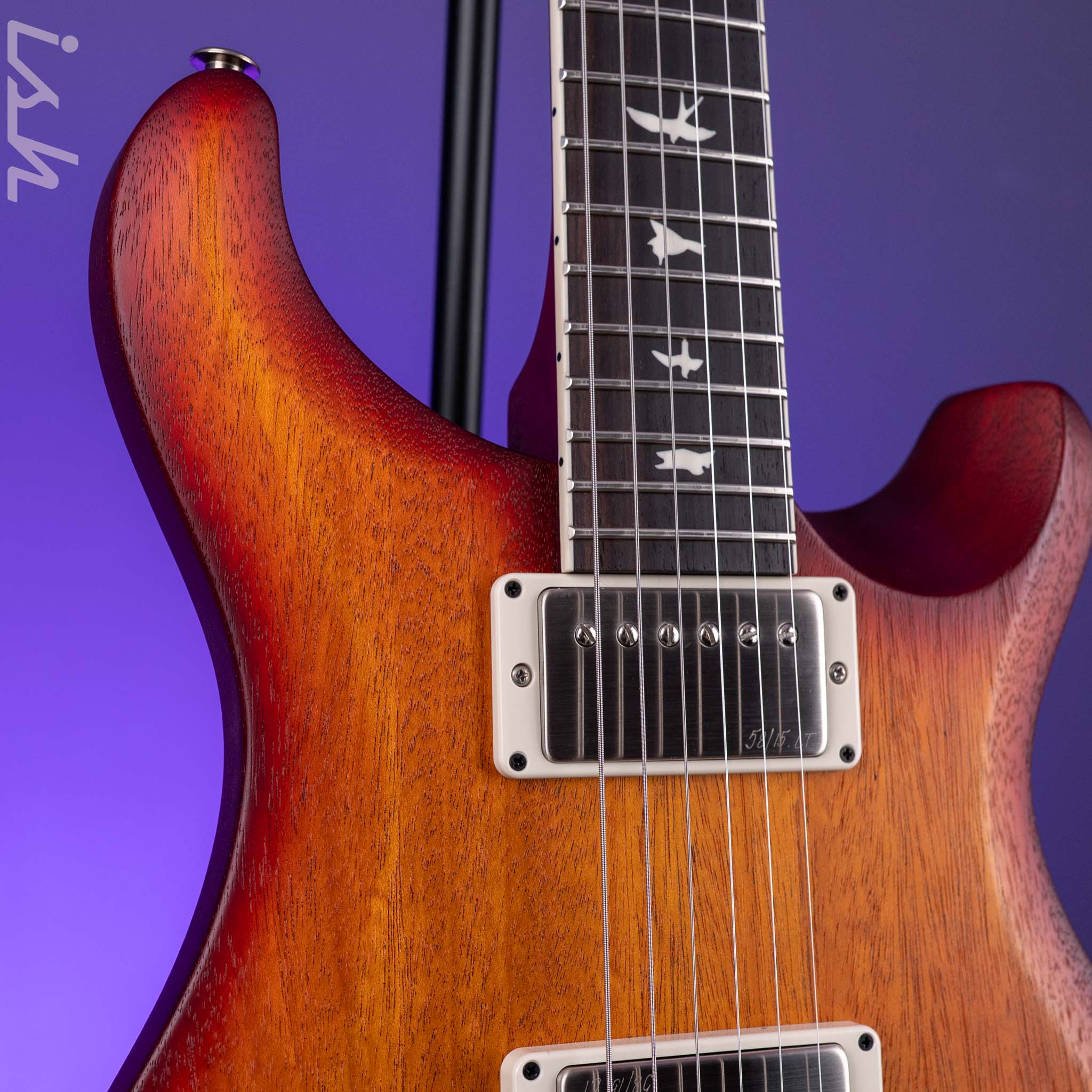 PRS S2 McCarty 594 Thinline Standard Satin Dark Cherry Sunburst *New Color* - Image 4