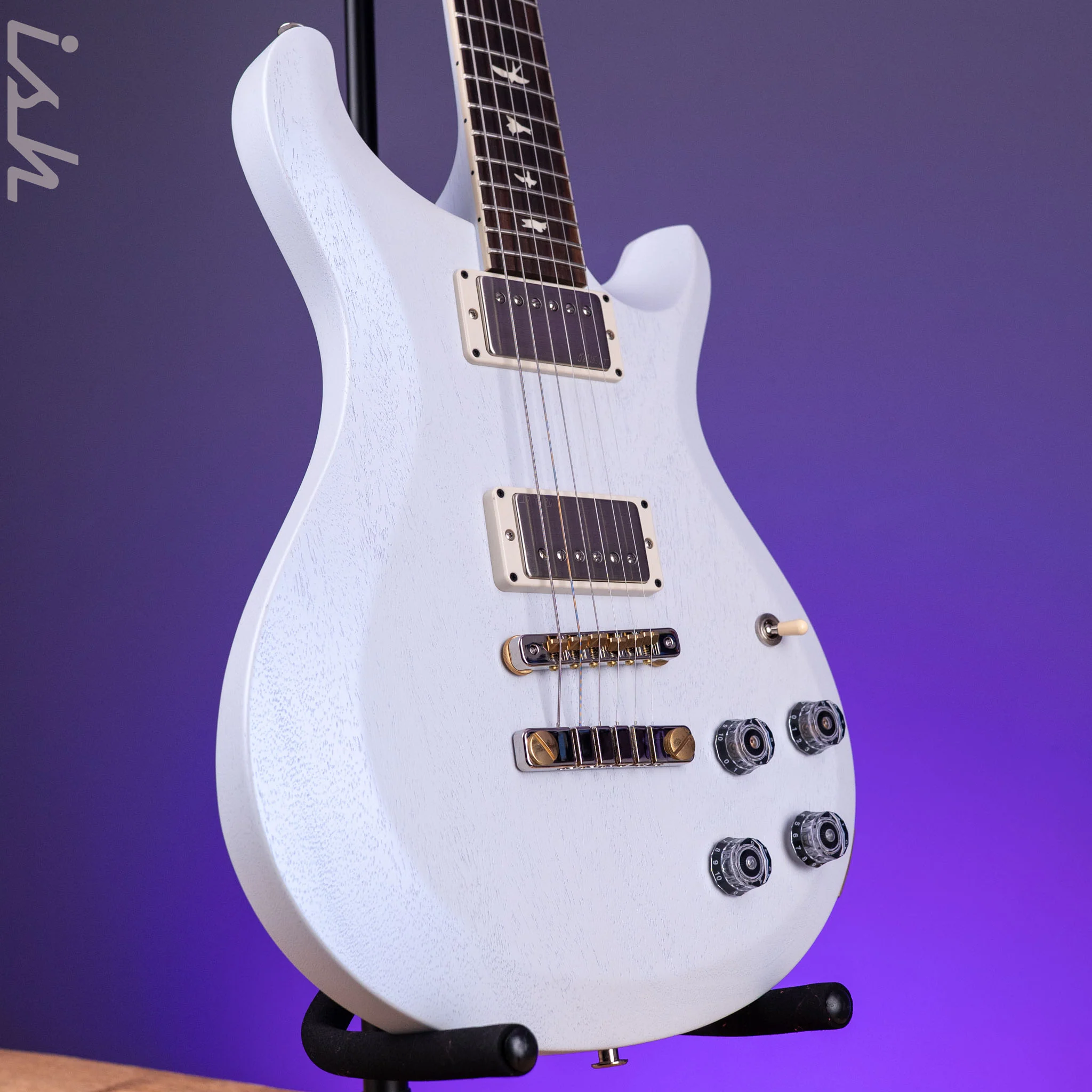 PRS S2 McCarty 594 Thinline Standard Satin Pearl White - Image 3