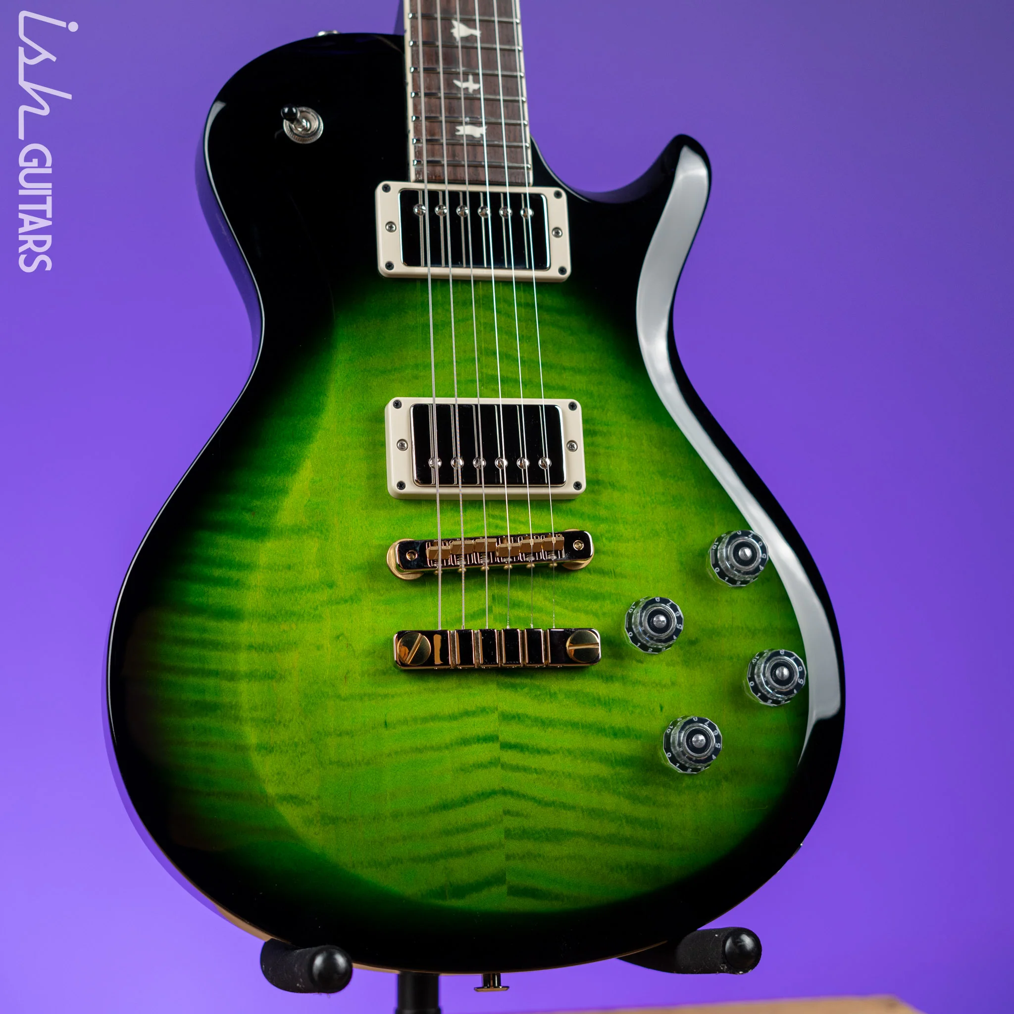 PRS S2 McCarty Singlecut 594 Emerald Green Black Wrap