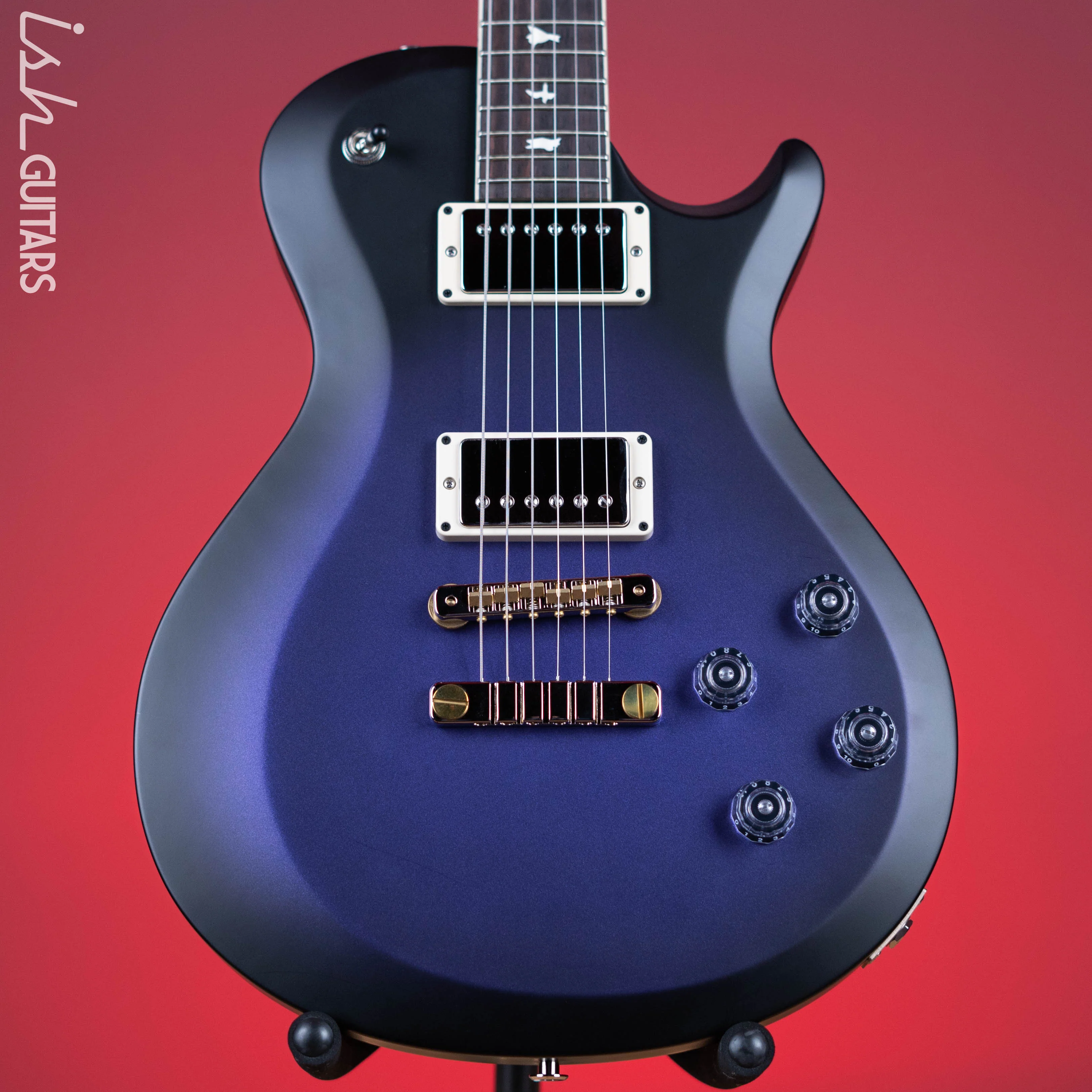 PRS S2 McCarty Singlecut 594 Metallic Purple w/ Black Burst Satin Demo