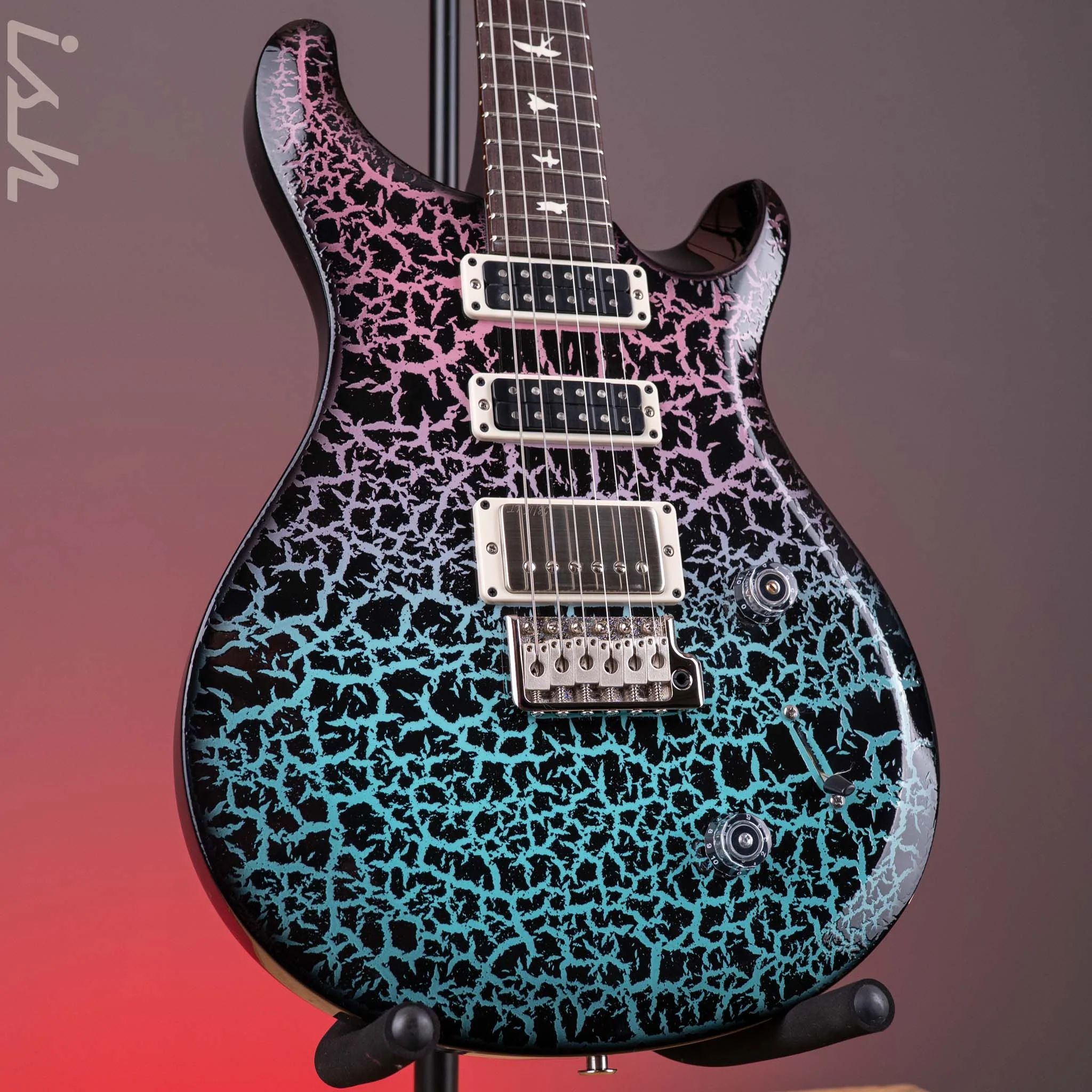 PRS S2 Studio Sprayer's Choice Miami Fade Black Crackle