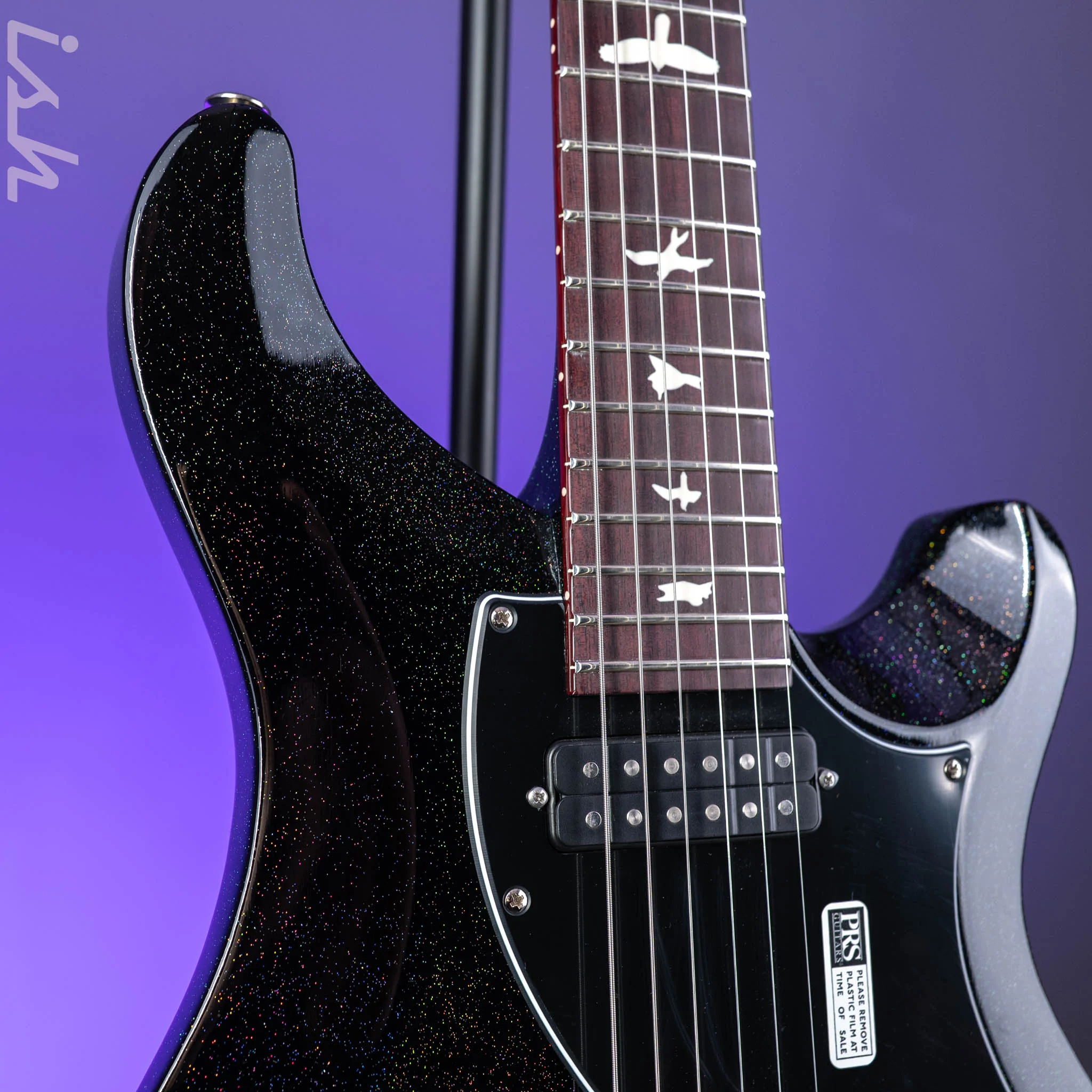 PRS S2 Vela Semi-Hollow Reclaimed Black Rainbow Hollowflake Limited Edition - Image 3