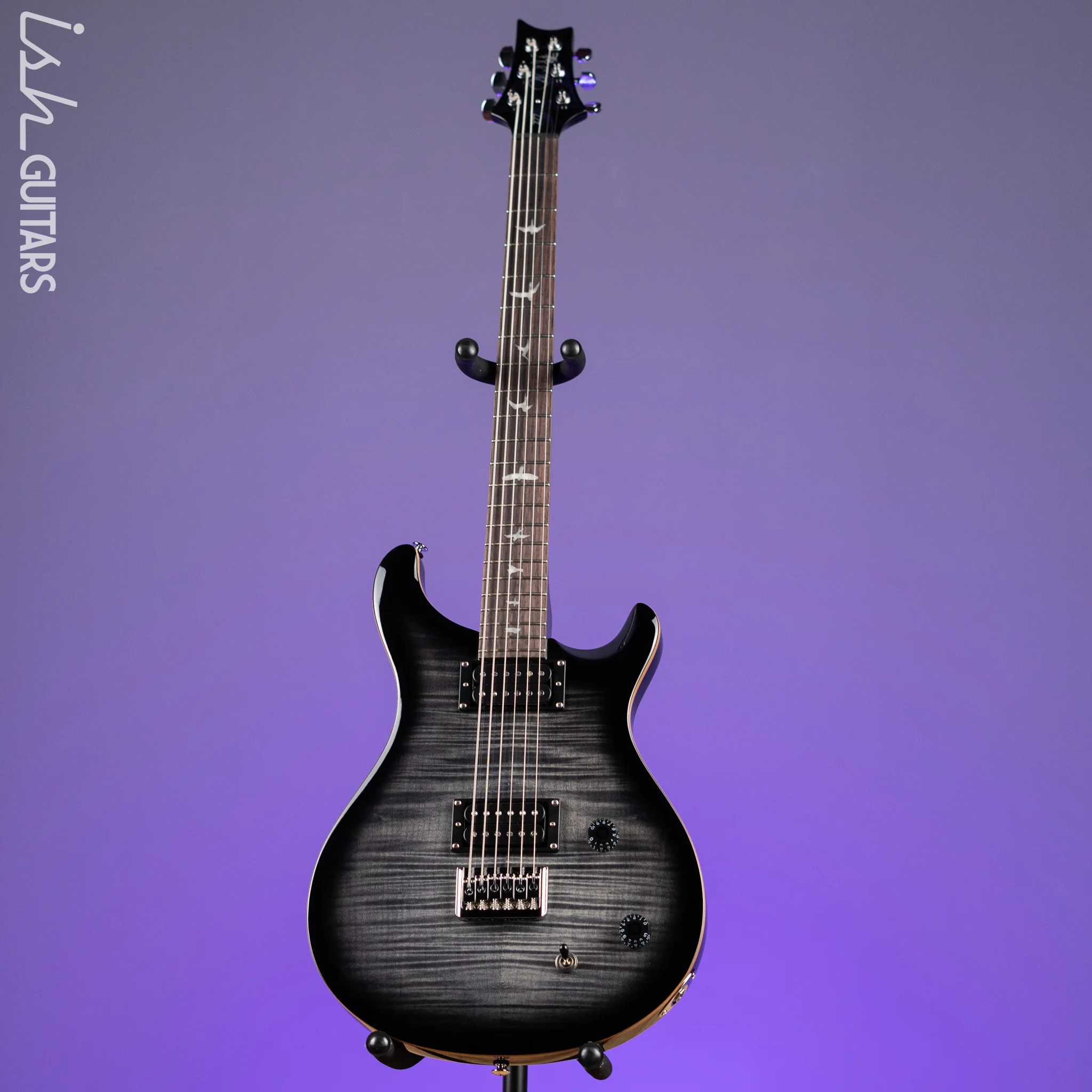 PRS SE 277 Baritone Electric Guitar Charcoal Burst - Image 2