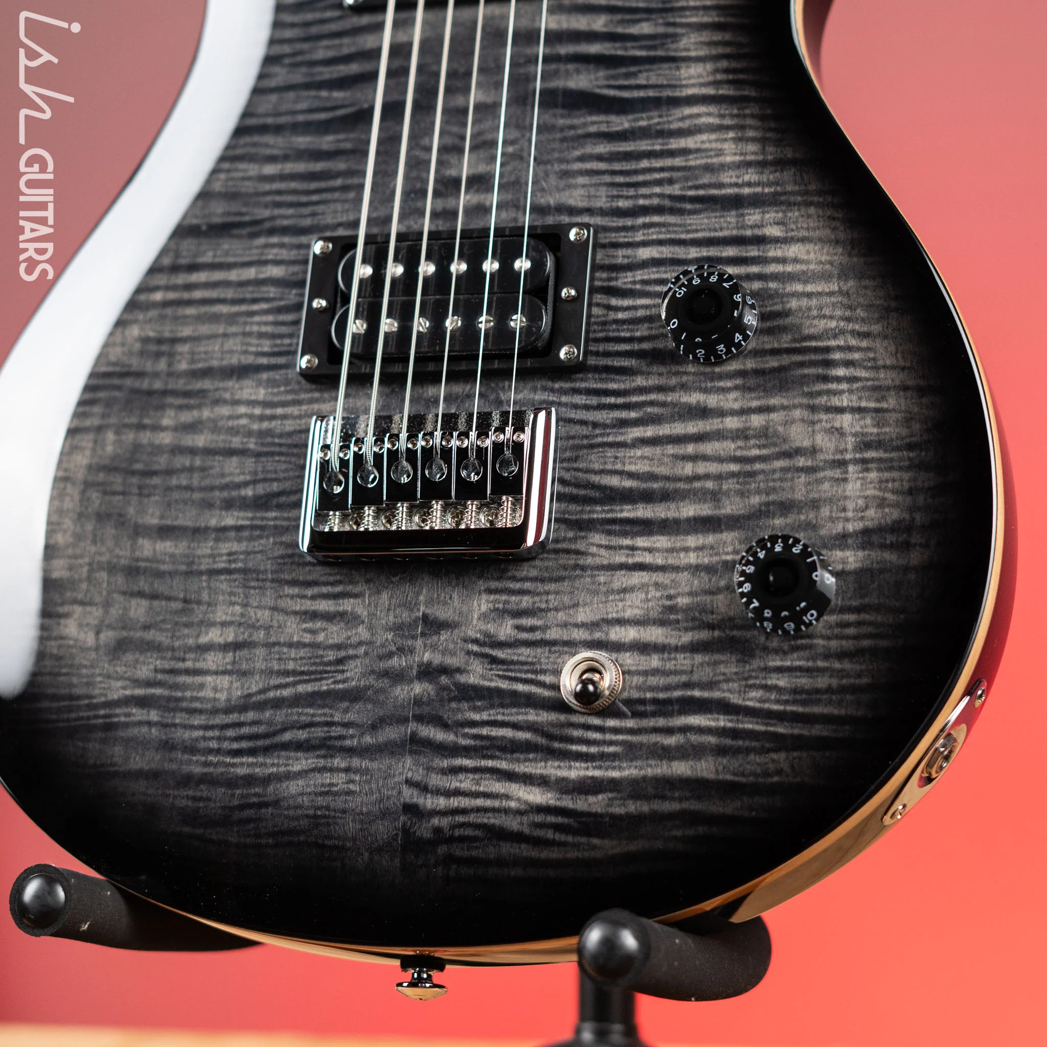 PRS SE 277 Baritone Electric Guitar Charcoal Burst - Image 4