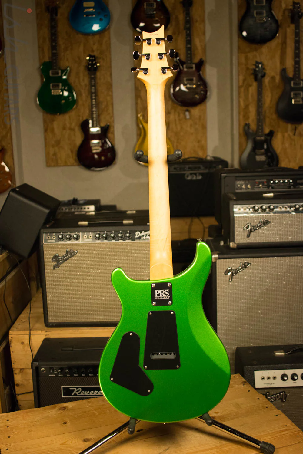 Paul Reed Smith PRS CE24 Custom Color Trampas Green with Metallic Green Back - Image 8