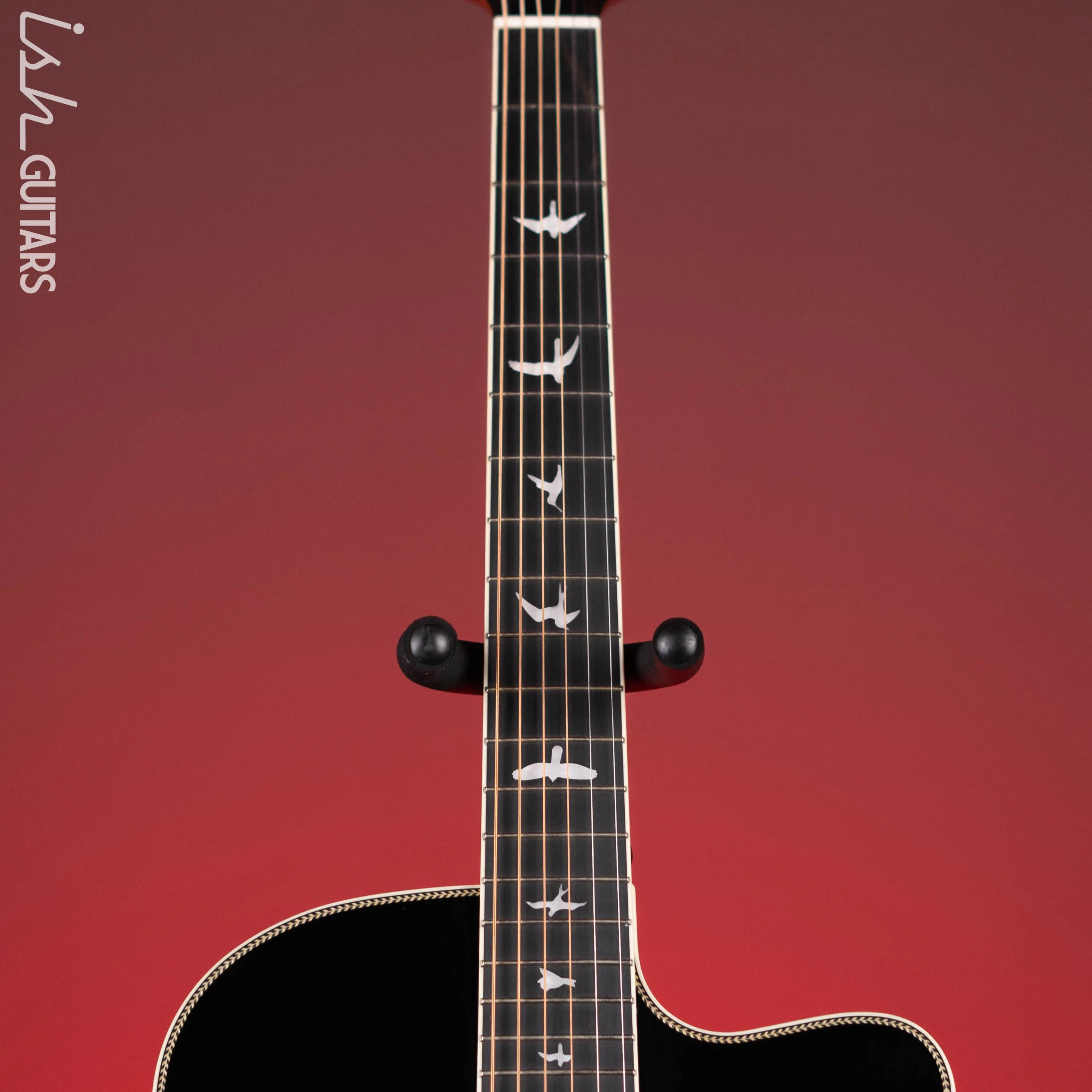 PRS SE A20E Angelus Gloss Black Top Acoustic Guitar - Image 7