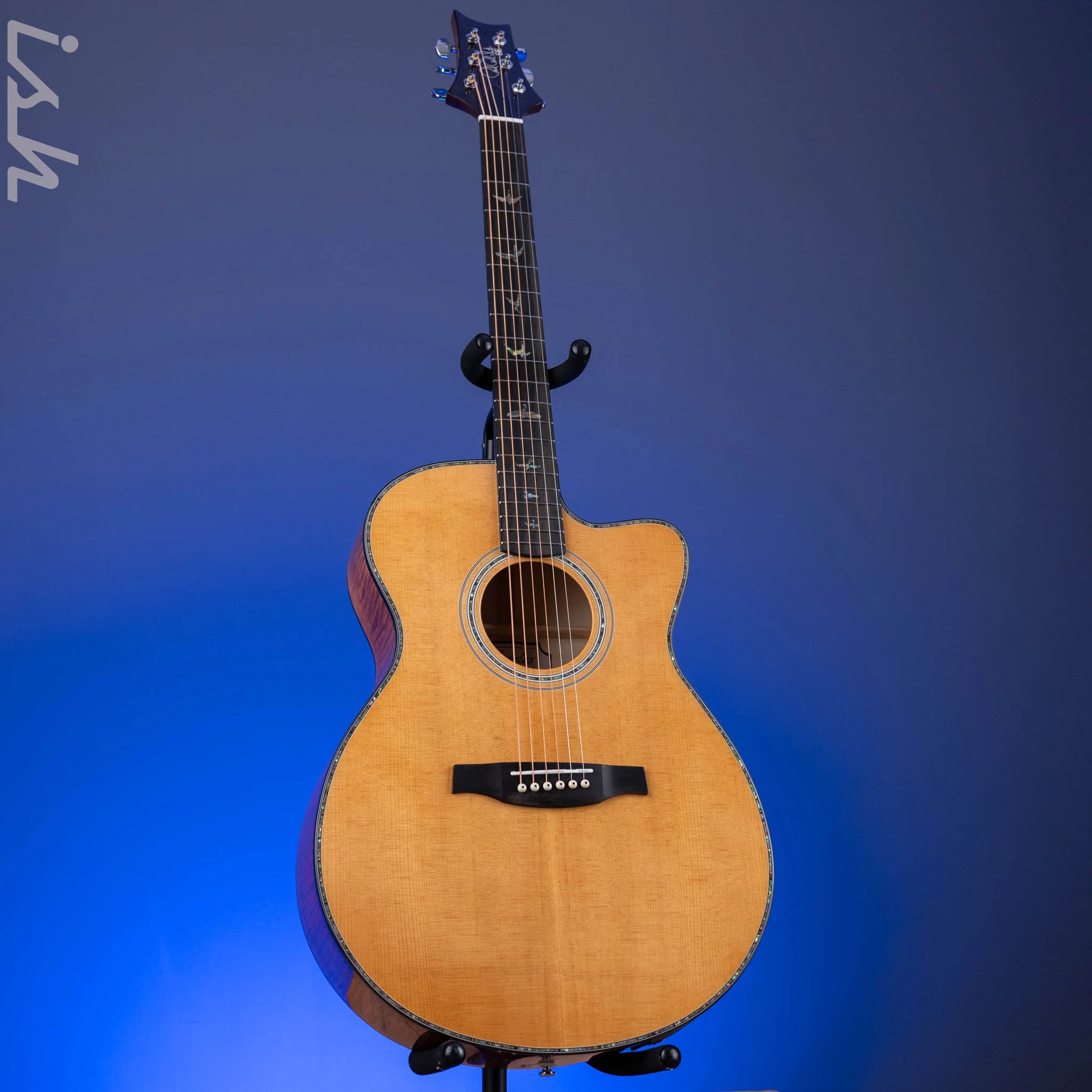 PRS SE A50 Angelus Acoustic-Electric Guitar Black Gold - Image 2
