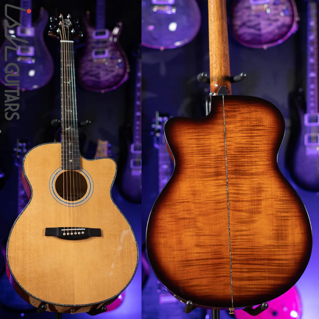 PRS SE A50E Angelus Acoustic-Electric Guitar Black Gold