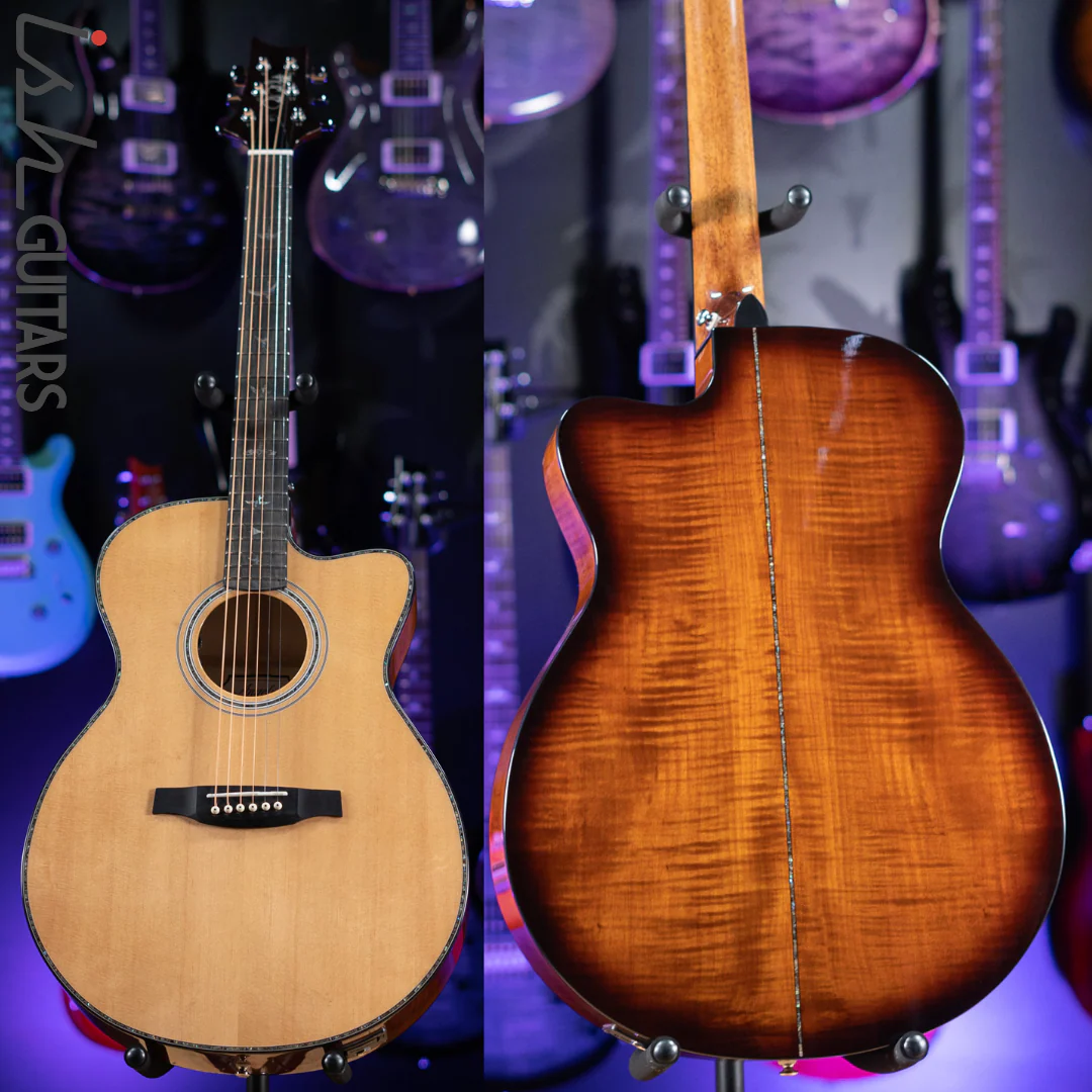 PRS SE A50E Angelus Acoustic-Electric Guitar Black Gold