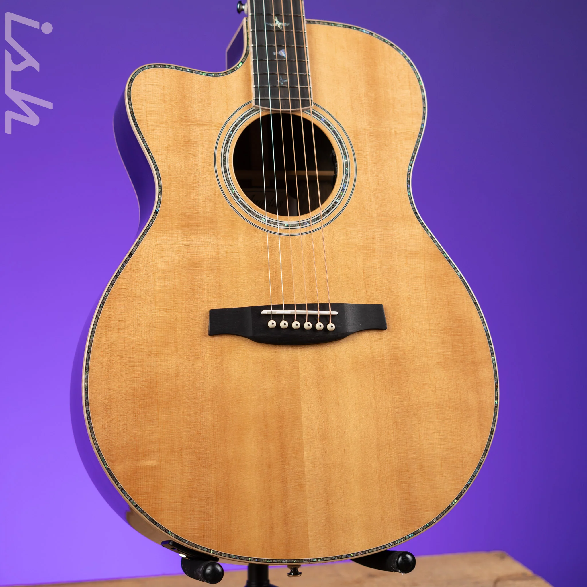 PRS SE AL60E Left Handed Acoustic-Electric Guitar Natural Demo