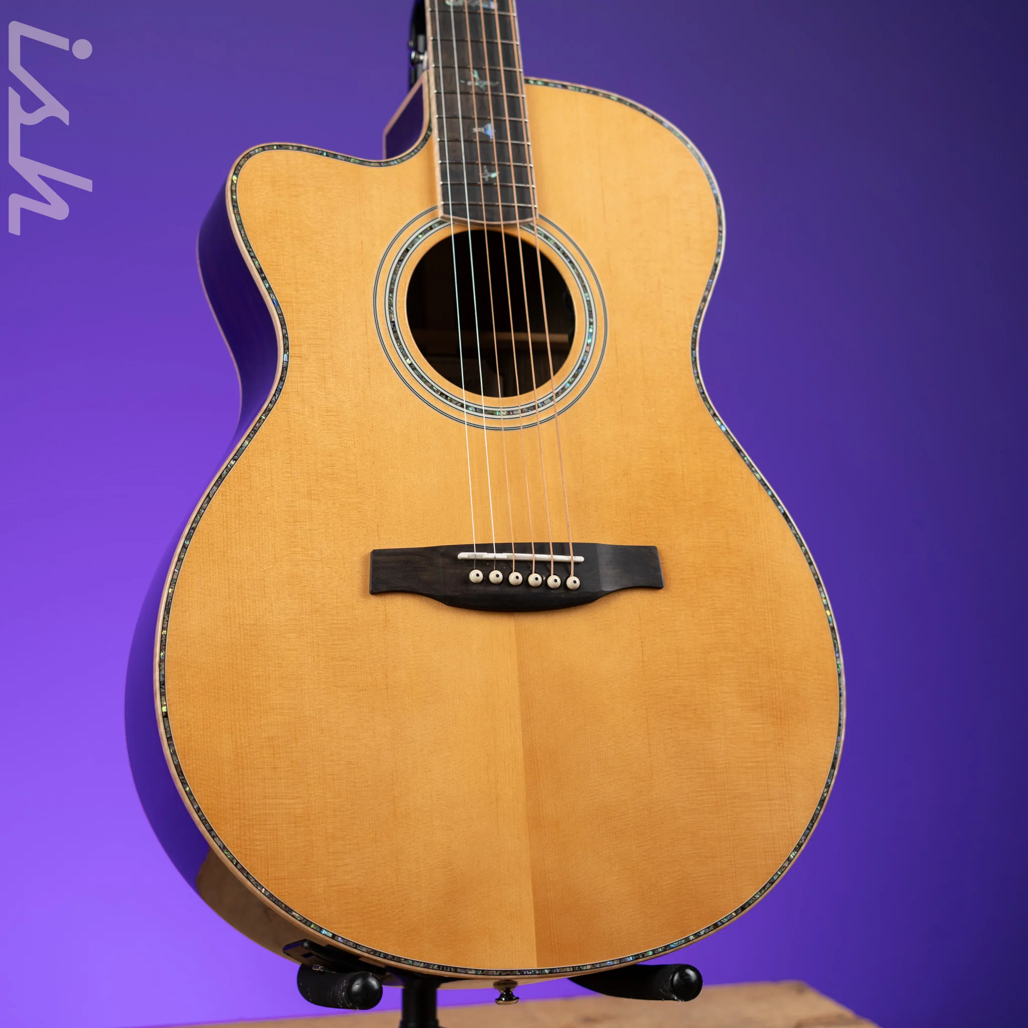 PRS SE AL60E Left Handed Acoustic-Electric Guitar Natural Demo