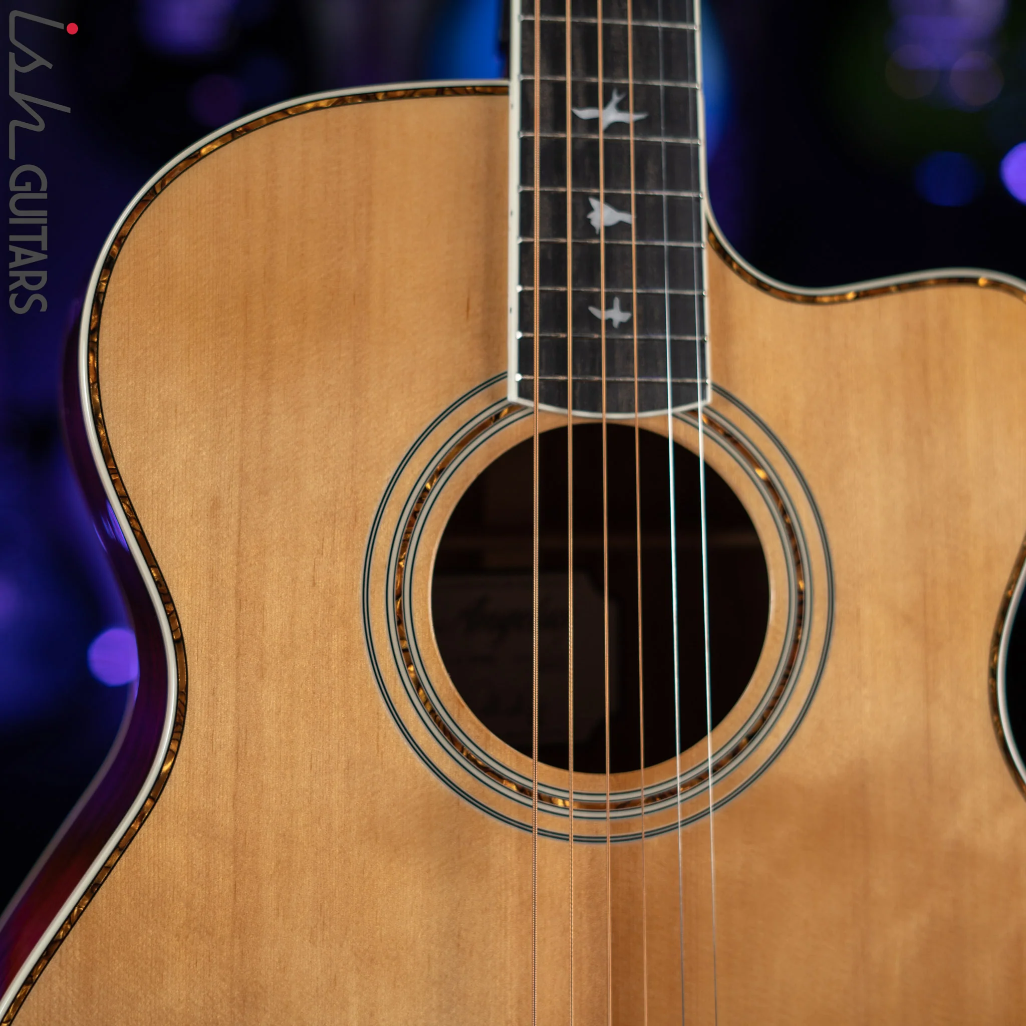 PRS SE Angelus A40E Acoustic Electric Guitar Natural Demo - Image 4