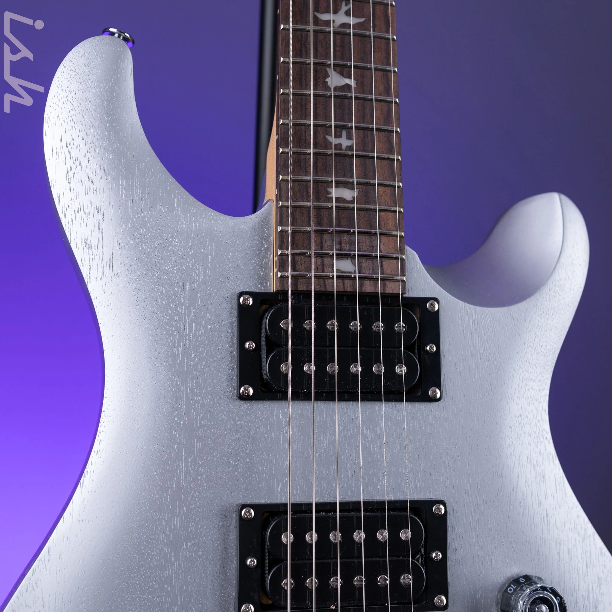 PRS SE CE 24 Standard Satin Electric Guitar Metallic Silver Satin *2025 Release!* - Image 2