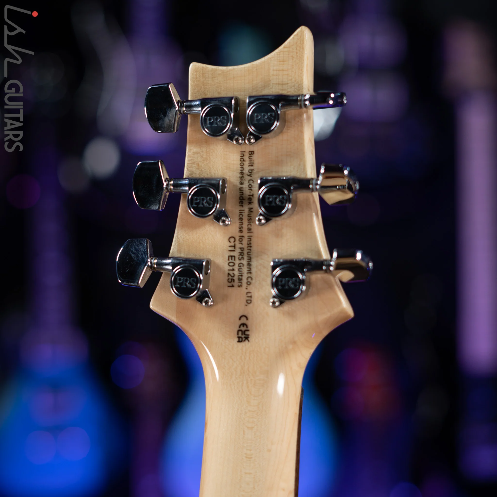PRS SE Custom 22 Semi-Hollow Electric Guitar Santana Yellow - Image 11