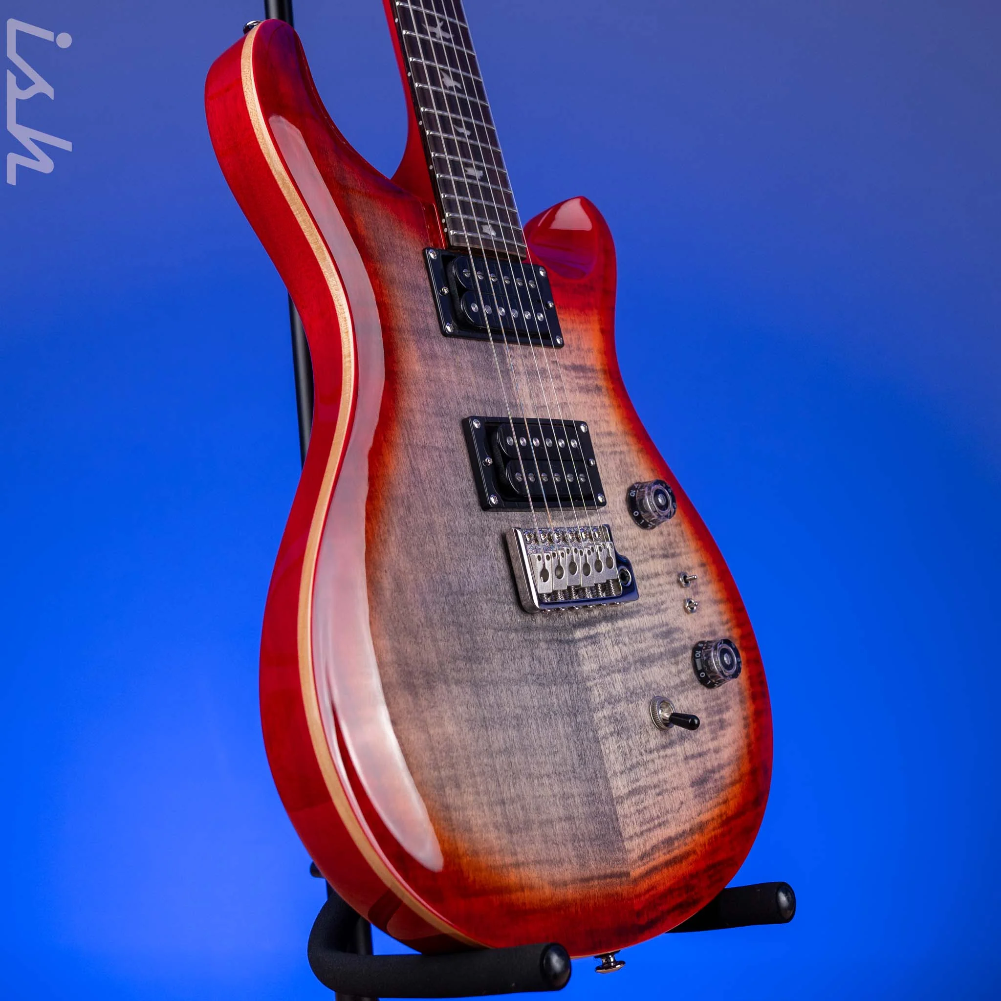 PRS SE Custom 24-08 Electric Guitar Charcoal Cherry Burst *2025 Release!* - Image 3