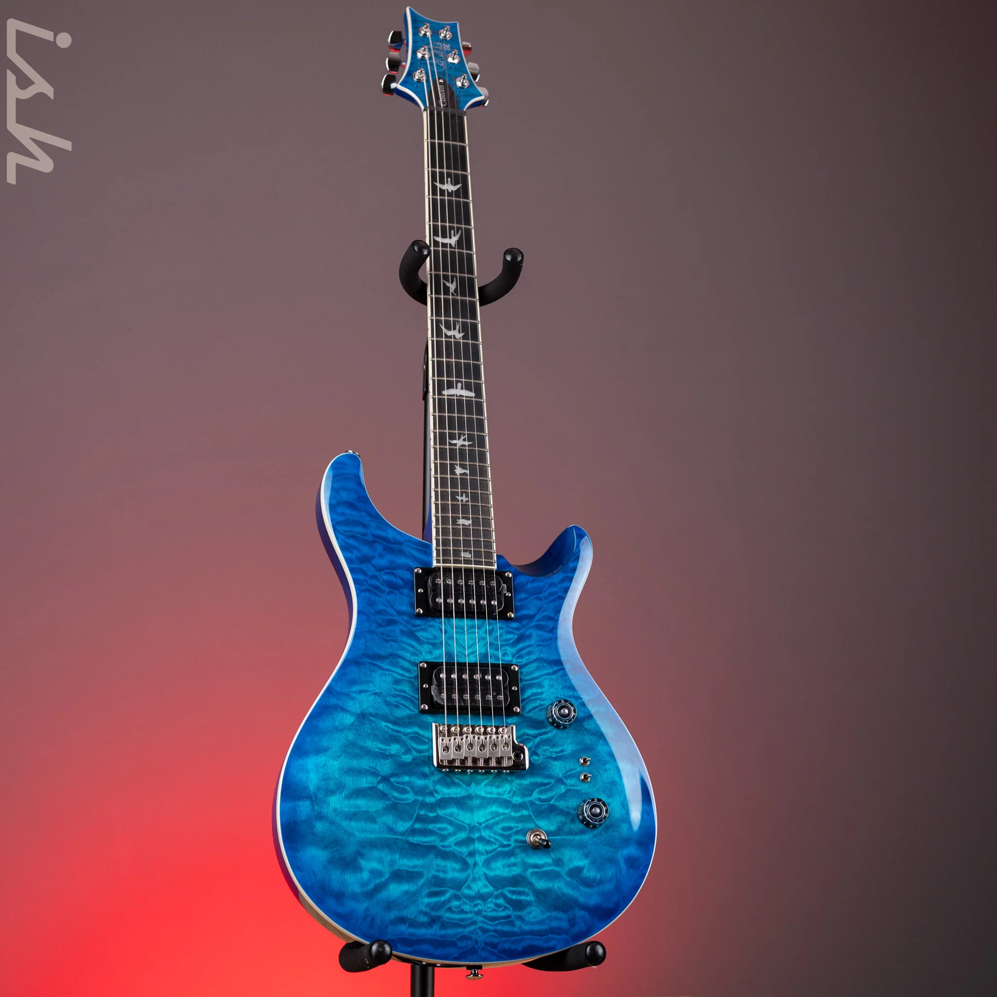 PRS SE Custom 24-08 Electric Guitar Quilt Lake Blue *2025 Release!* - Image 2