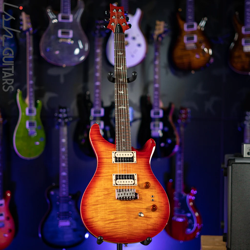 PRS SE Custom 24-08 Electric Guitar Vintage Sunburst - Image 3