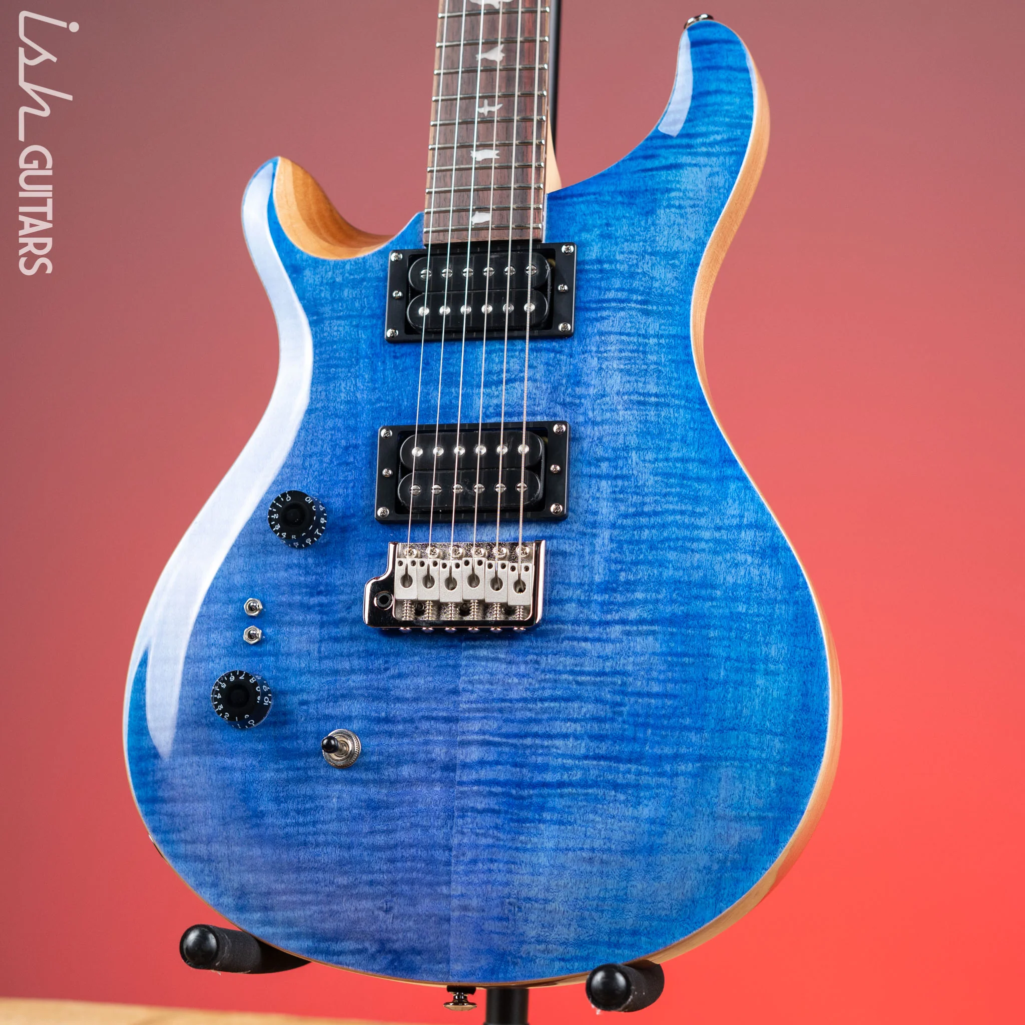 PRS SE Custom 24-08 Left-Handed Electric Guitar Faded Blue