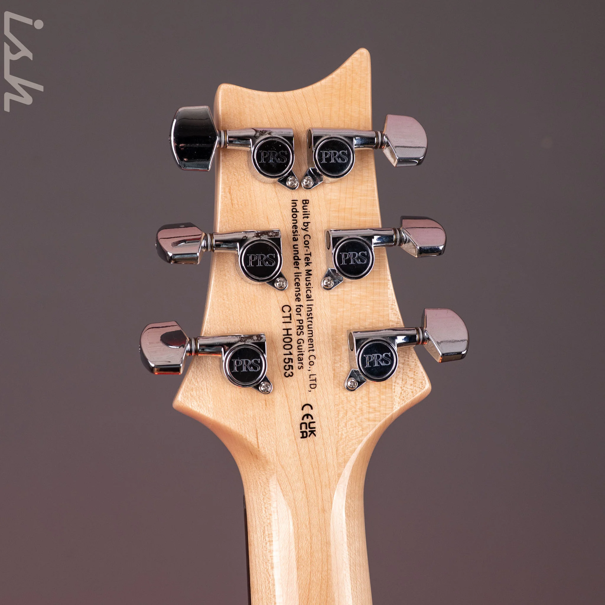 PRS SE Custom 24 Blue Matteo Natural Back - Image 12