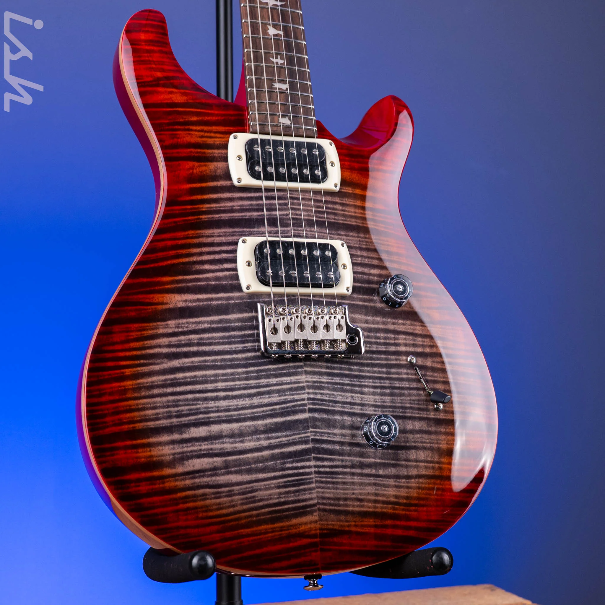 PRS SE Custom 24 Charcoal Cherry Burst