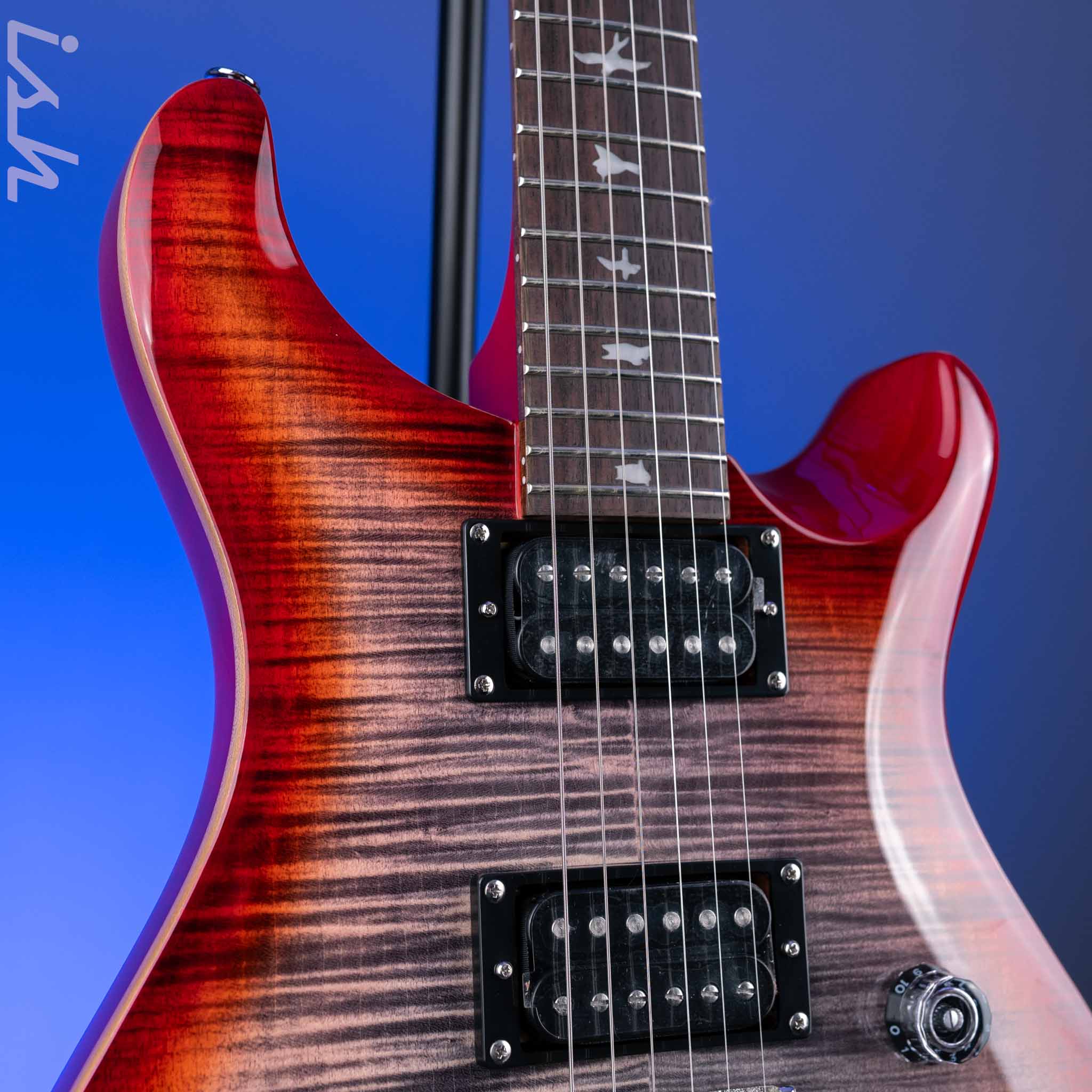 PRS SE Custom 24 Electric Guitar Charcoal Cherry Burst *2025 Release!* - Image 3