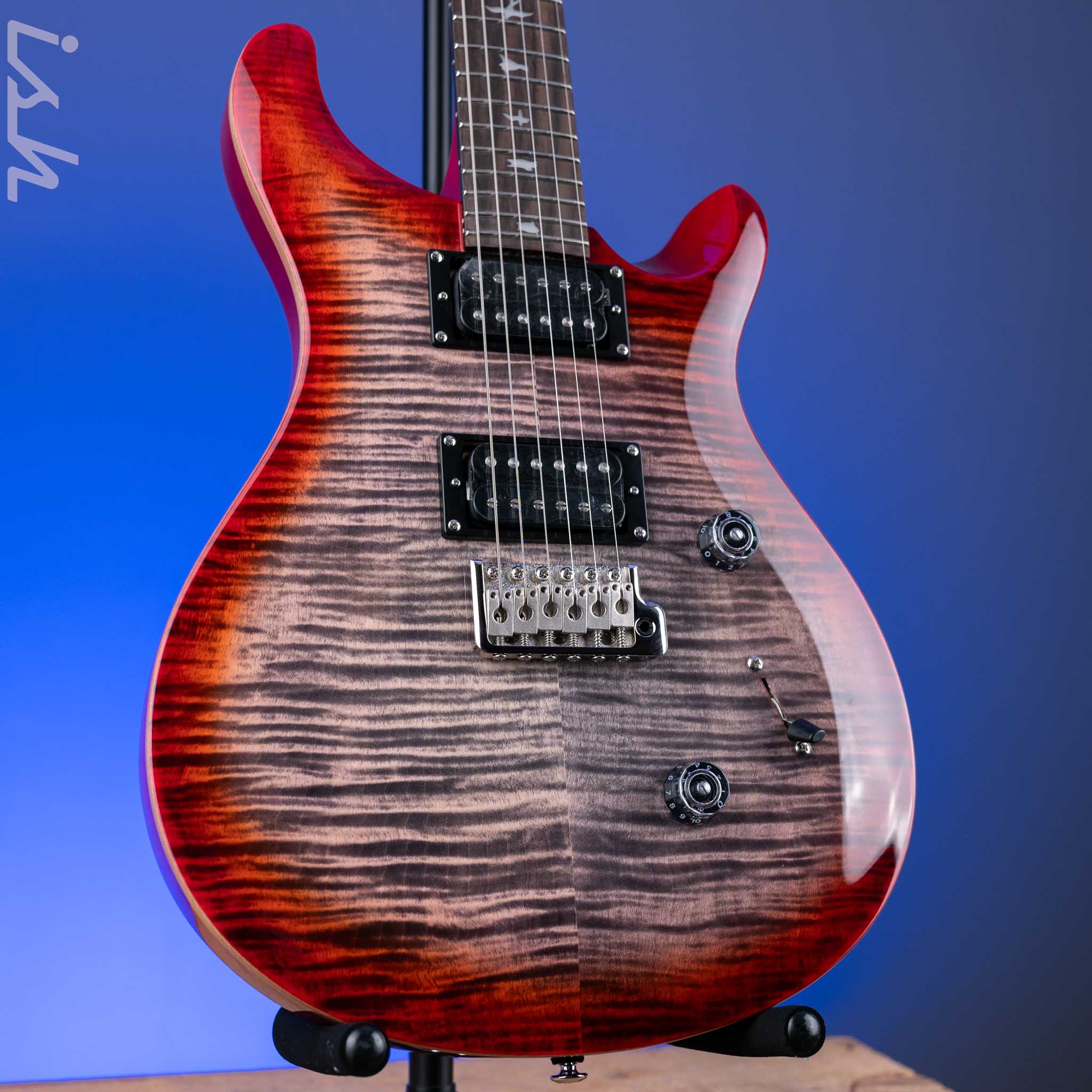 PRS SE Custom 24 Electric Guitar Charcoal Cherry Burst *2025 Release!*