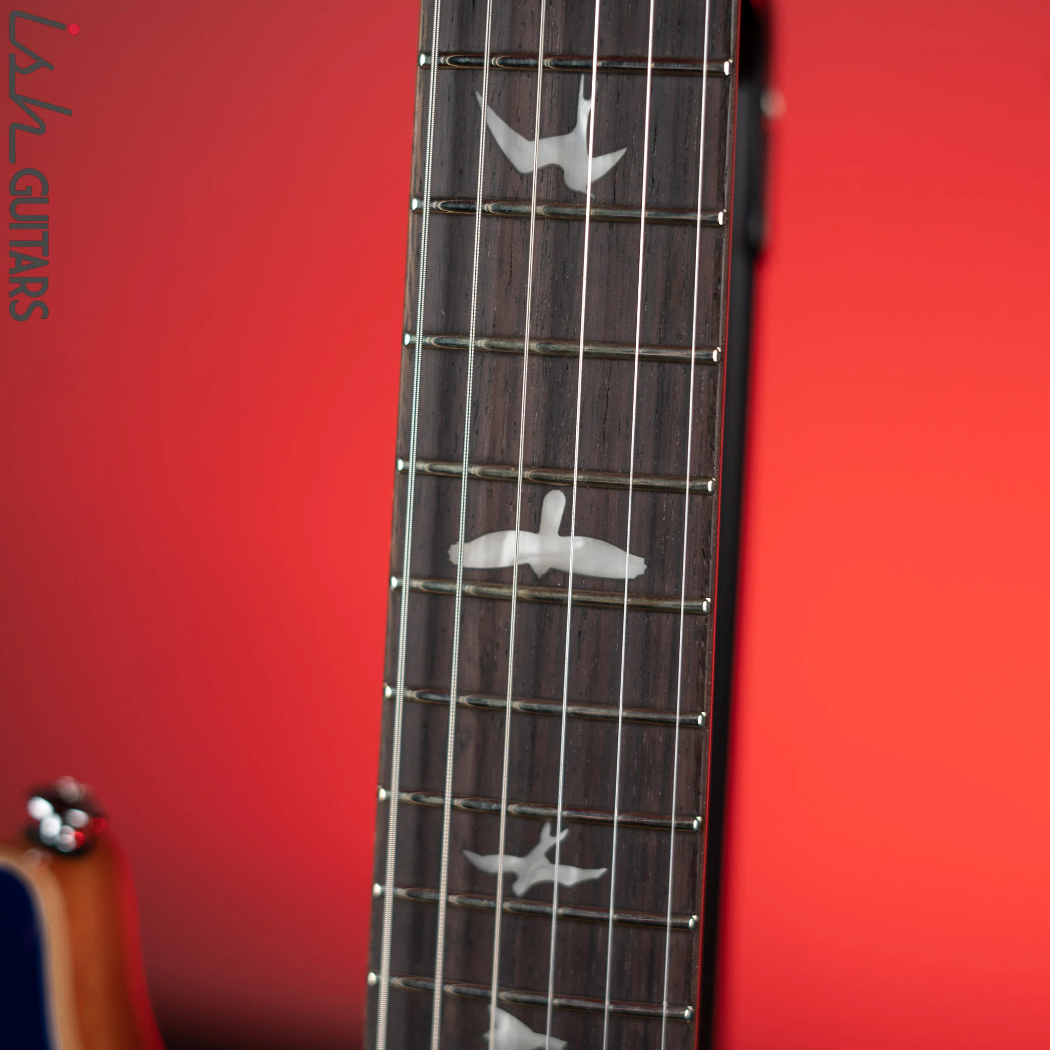 PRS SE Custom 24 Electric Guitar Faded Blue Burst - Image 5