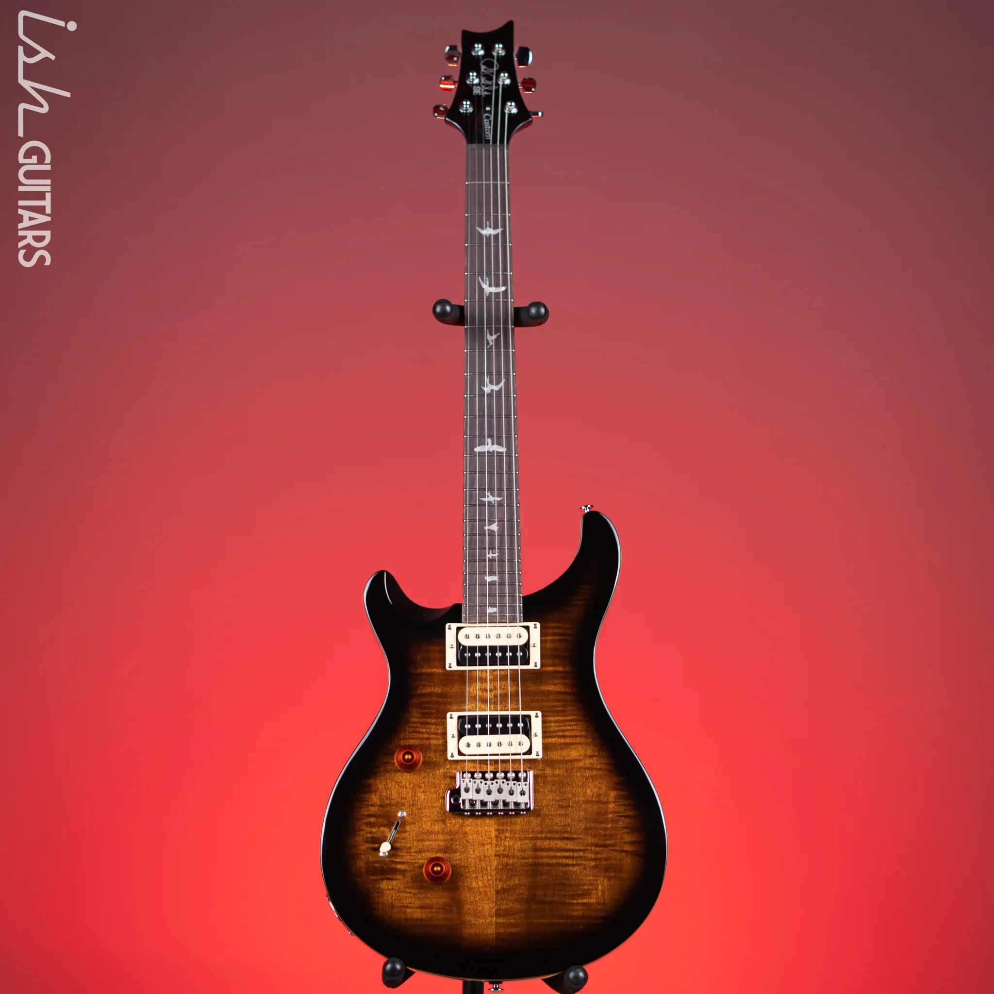 PRS SE Custom 24 Lefty Black Gold Burst - Image 2