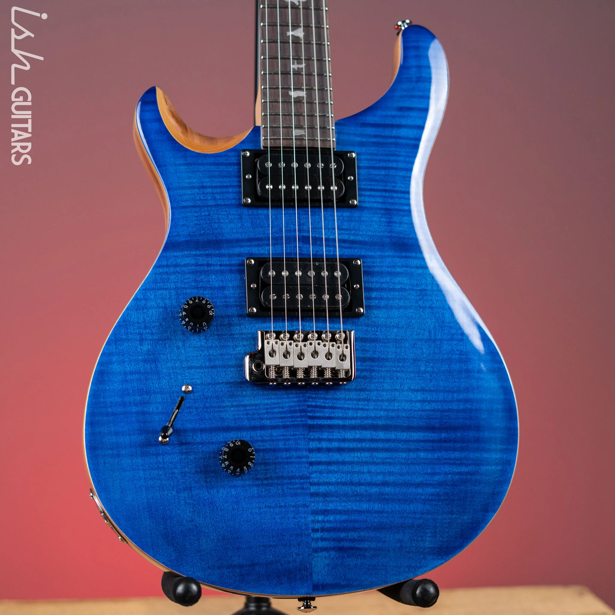 PRS SE Custom 24 Lefty Electric Guitar Faded Blue