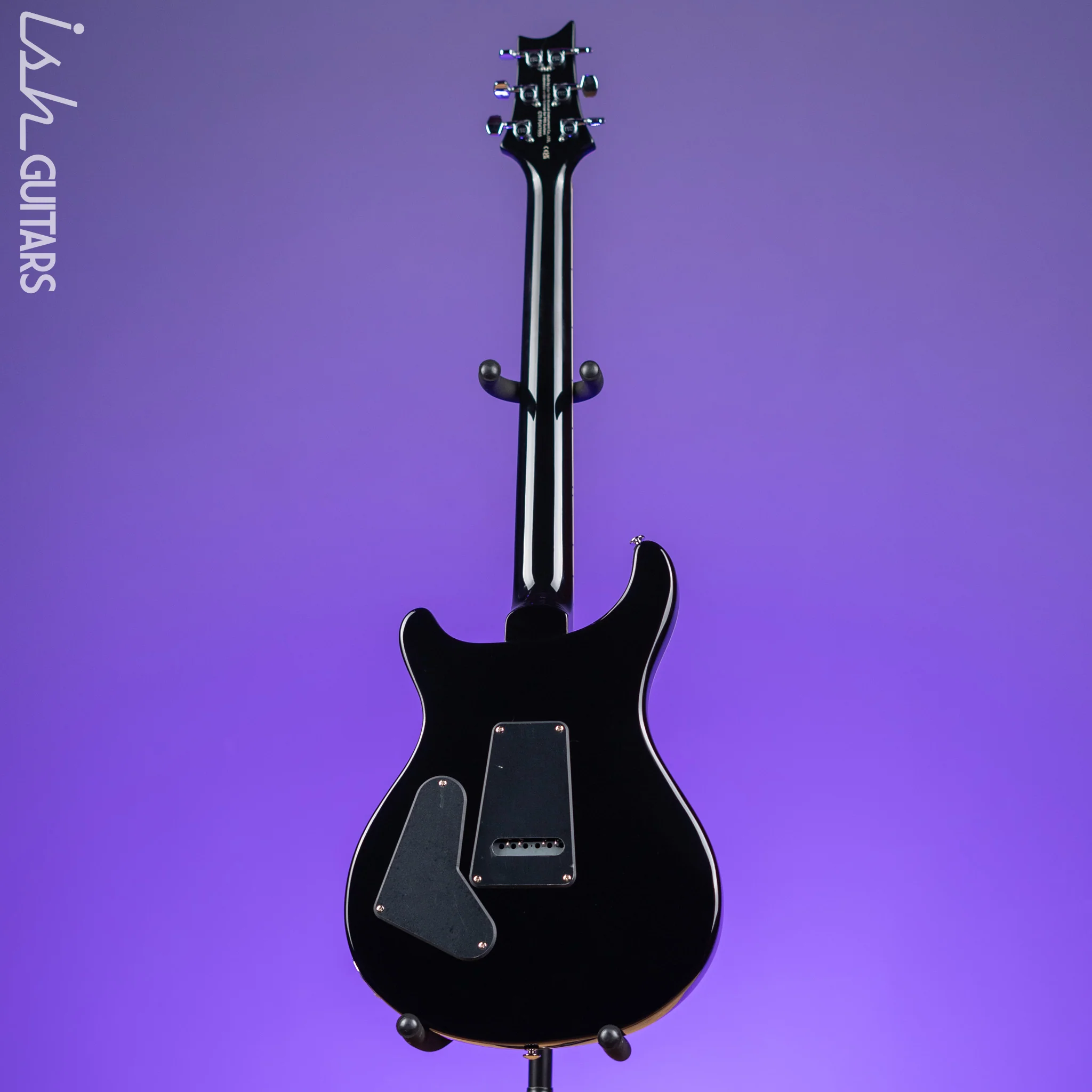 PRS SE Custom 24 Quilt Black Gold Sunburst Electric Guitar - Image 6
