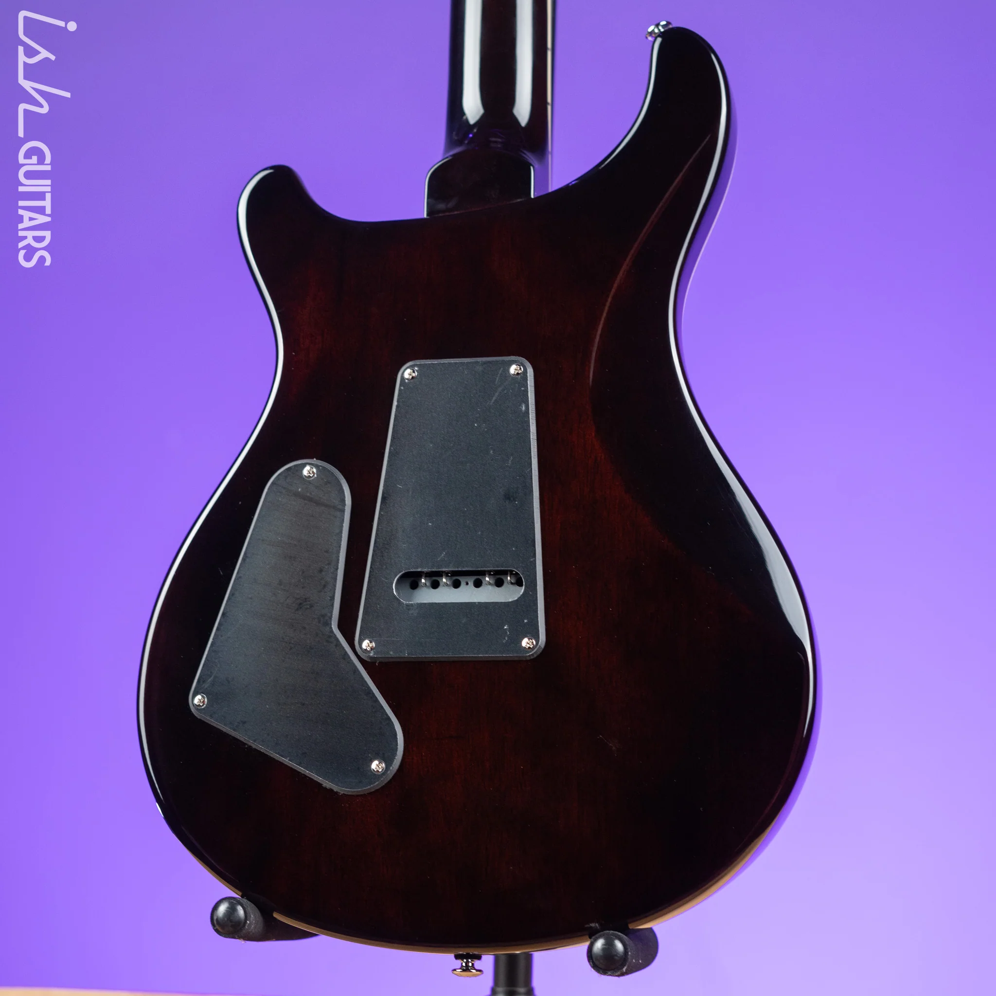 PRS SE Custom 24 Quilt Black Gold Sunburst Electric Guitar - Image 7