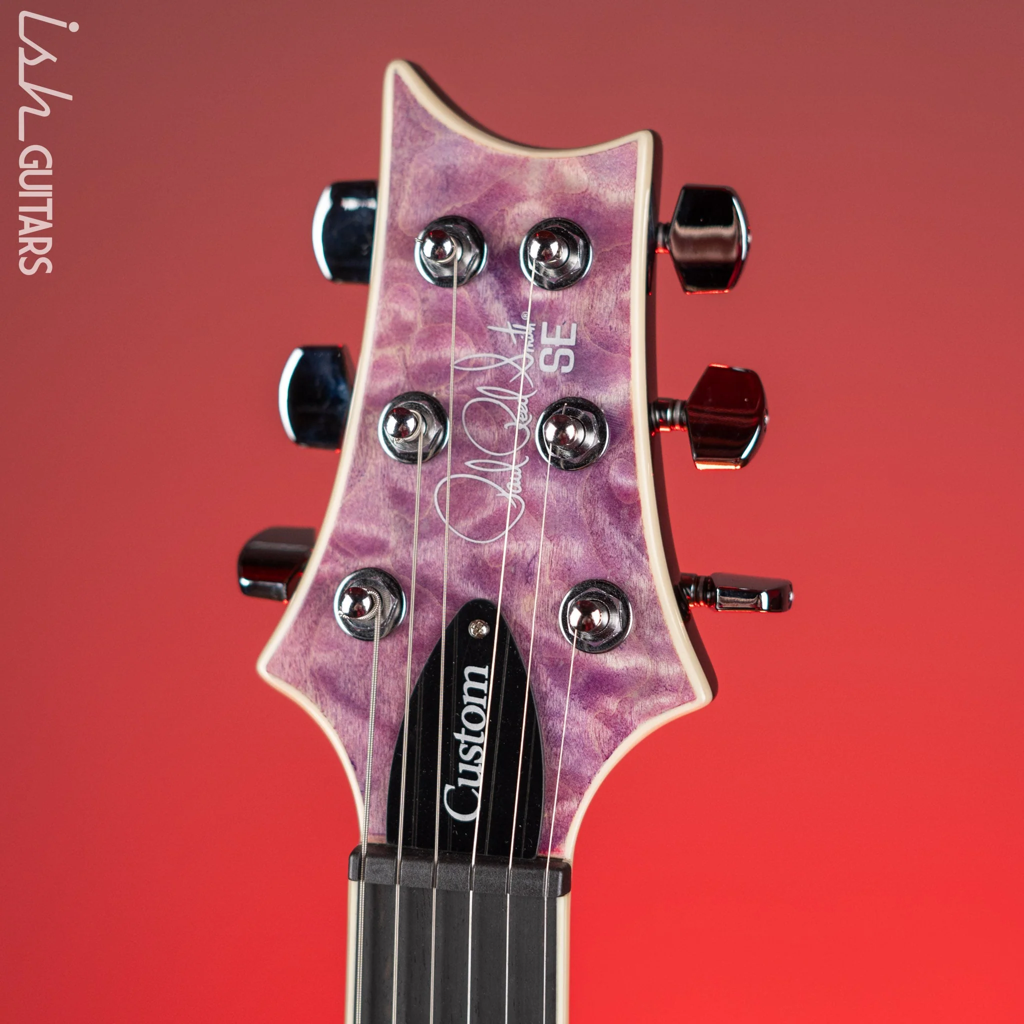 PRS SE Custom 24 Quilt Violet Electric Guitar - Image 5