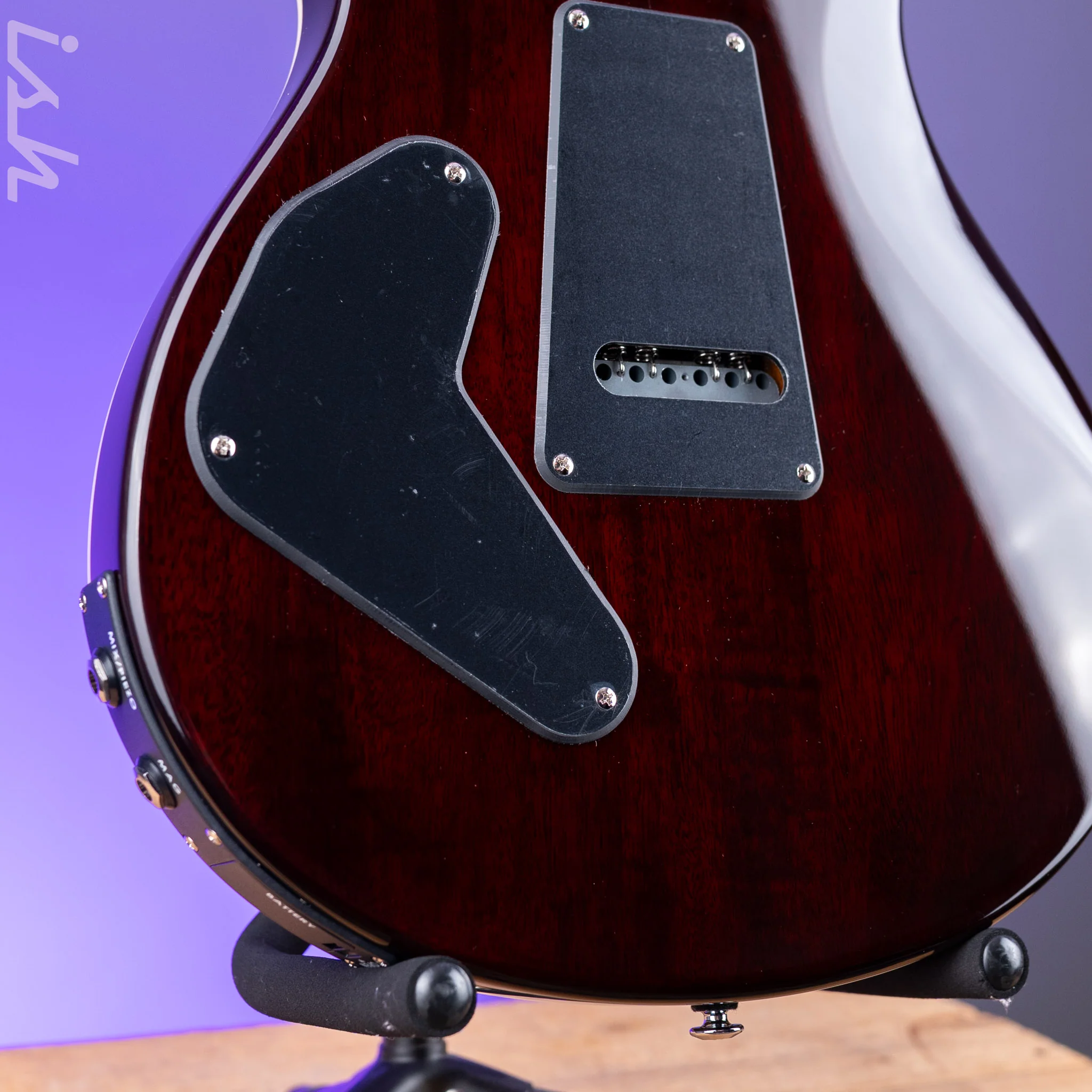 PRS SE Custom 24 Semi-Hollow Piezo Orange Tiger Smokeburst *2025 Release!* - Image 9