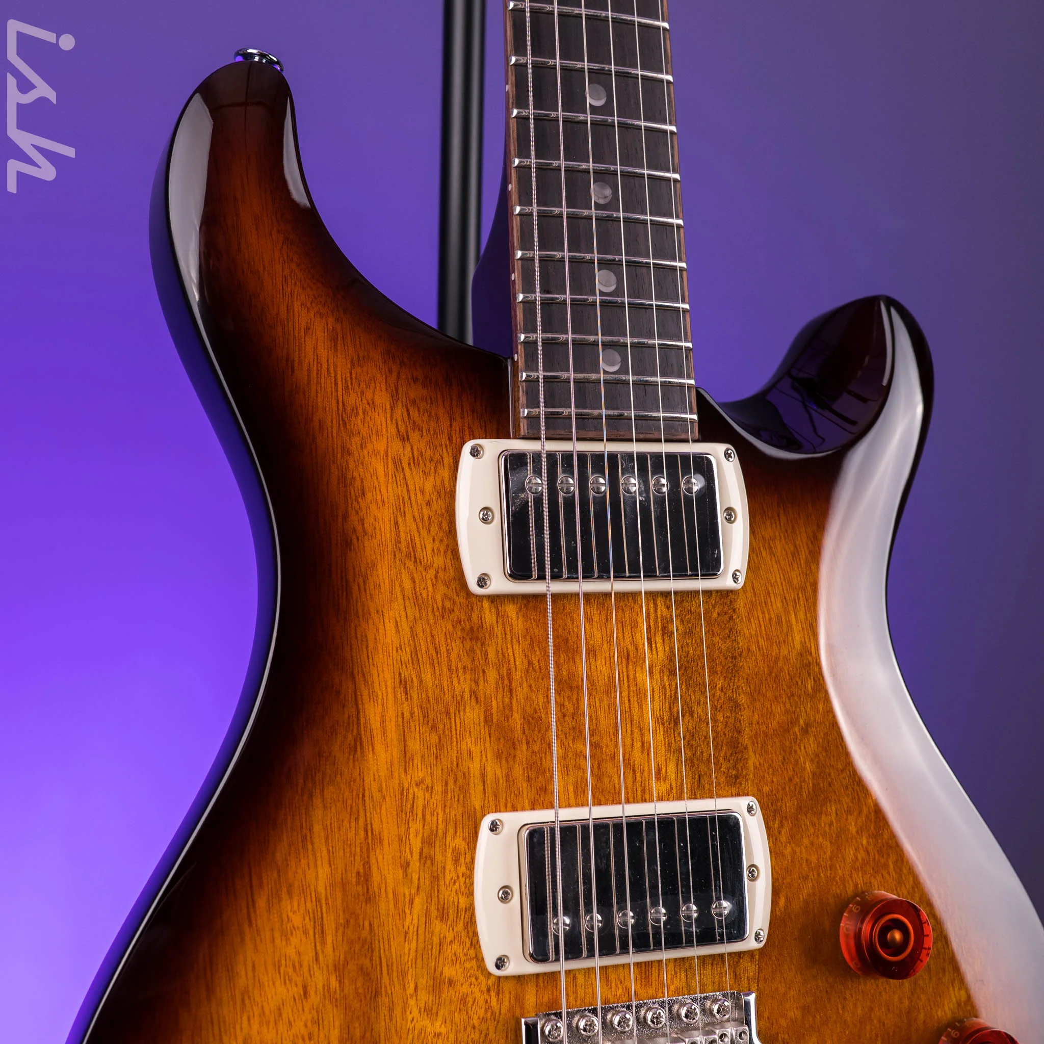 PRS SE DGT Standard Moon Inlay McCarty Tobacco Sunburst - Image 4
