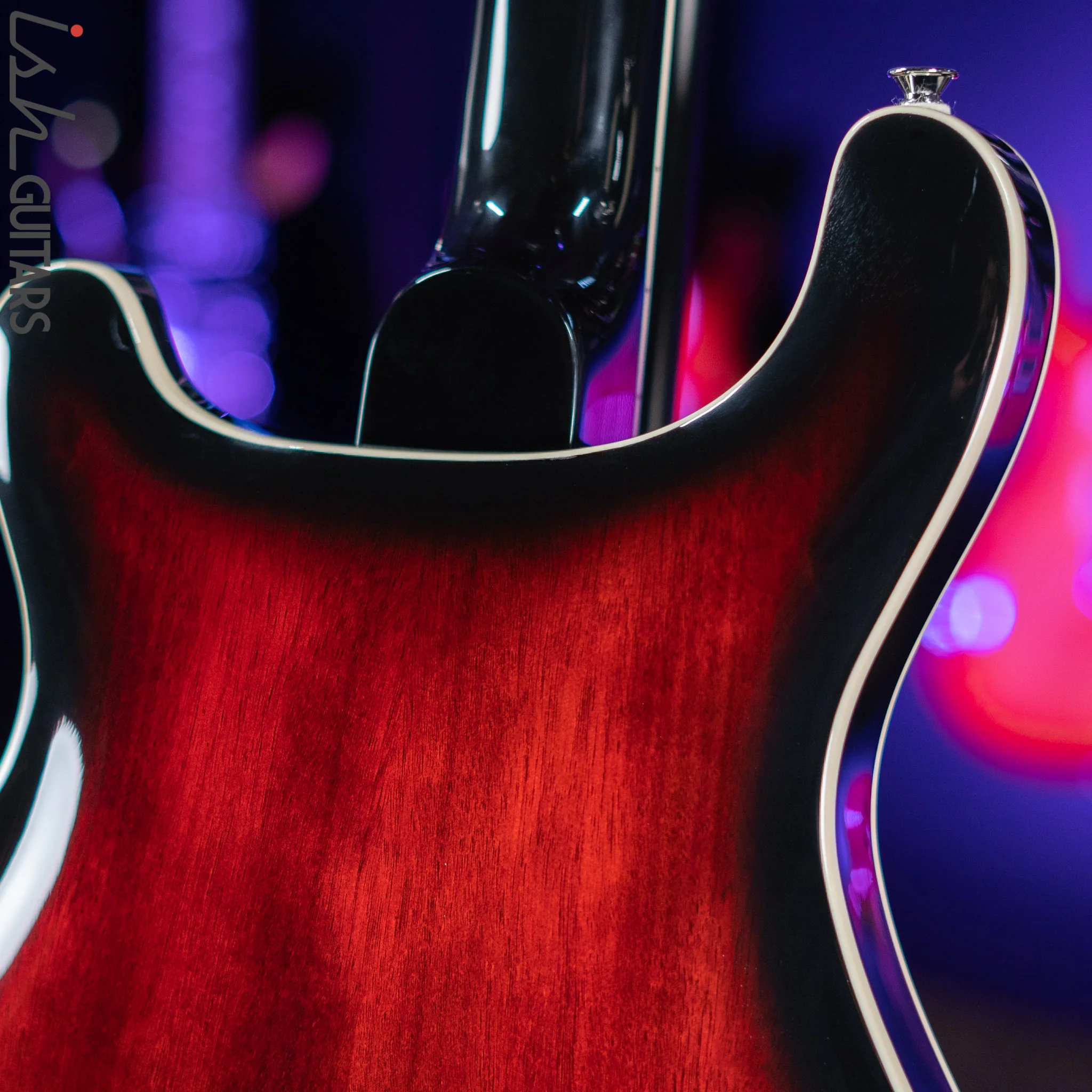 2021 PRS SE Hollowbody Standard Electric Guitar Fire Red Burst - Image 8