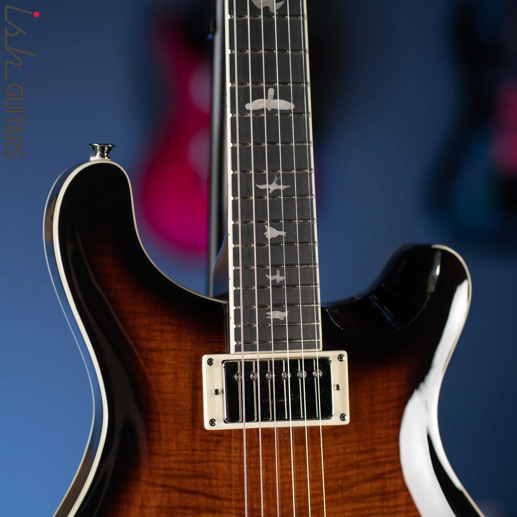 PRS SE Hollowbody II Electric Guitar Black Gold Sunburst - Image 4