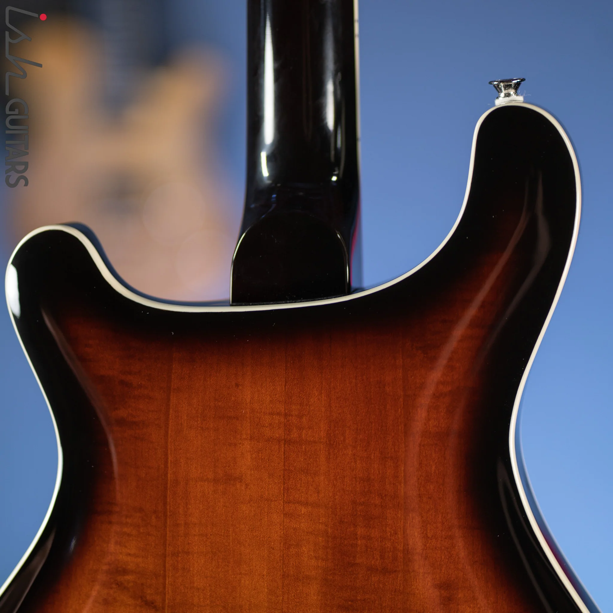 PRS SE Hollowbody II Electric Guitar Black Gold Sunburst - Image 8