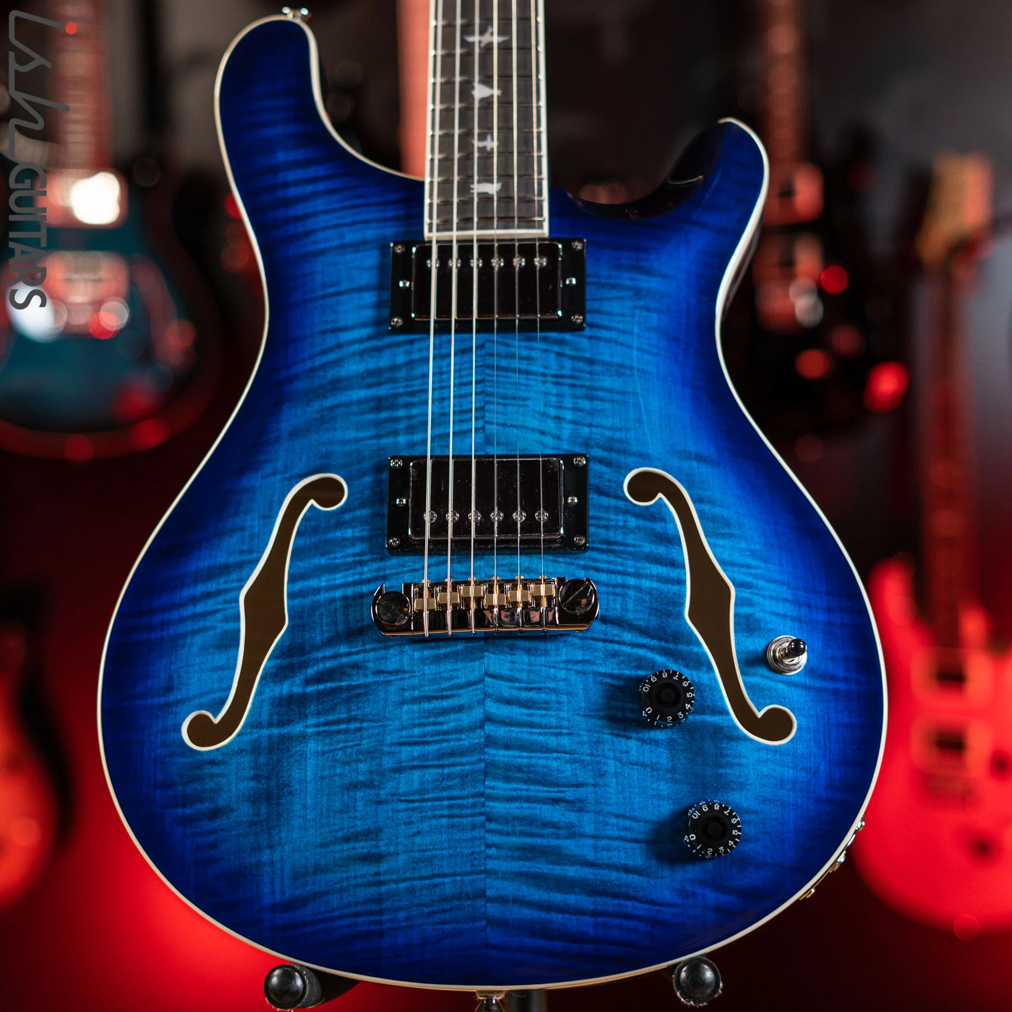 PRS SE Hollowbody II Faded Blue Burst