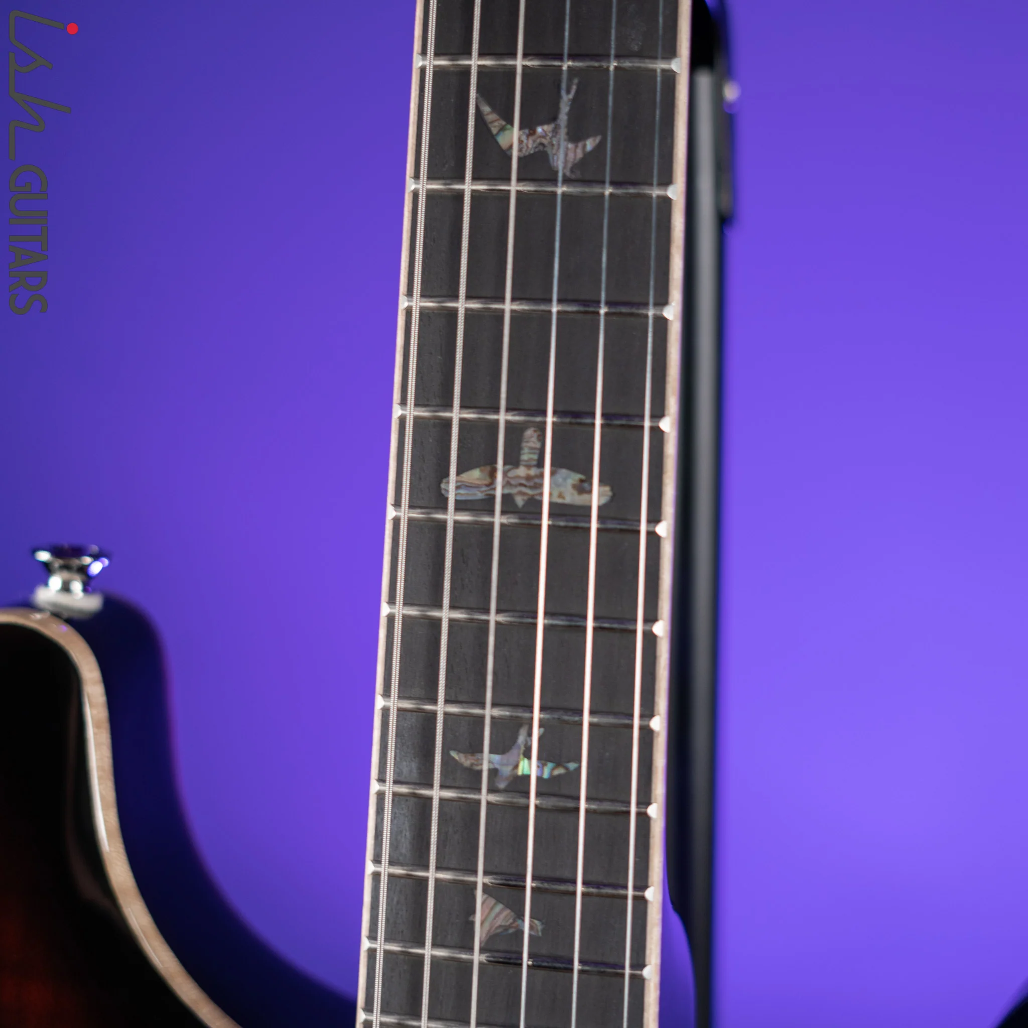 PRS SE Hollowbody II Piezo Electric Guitar Black Gold Burst - Image 5