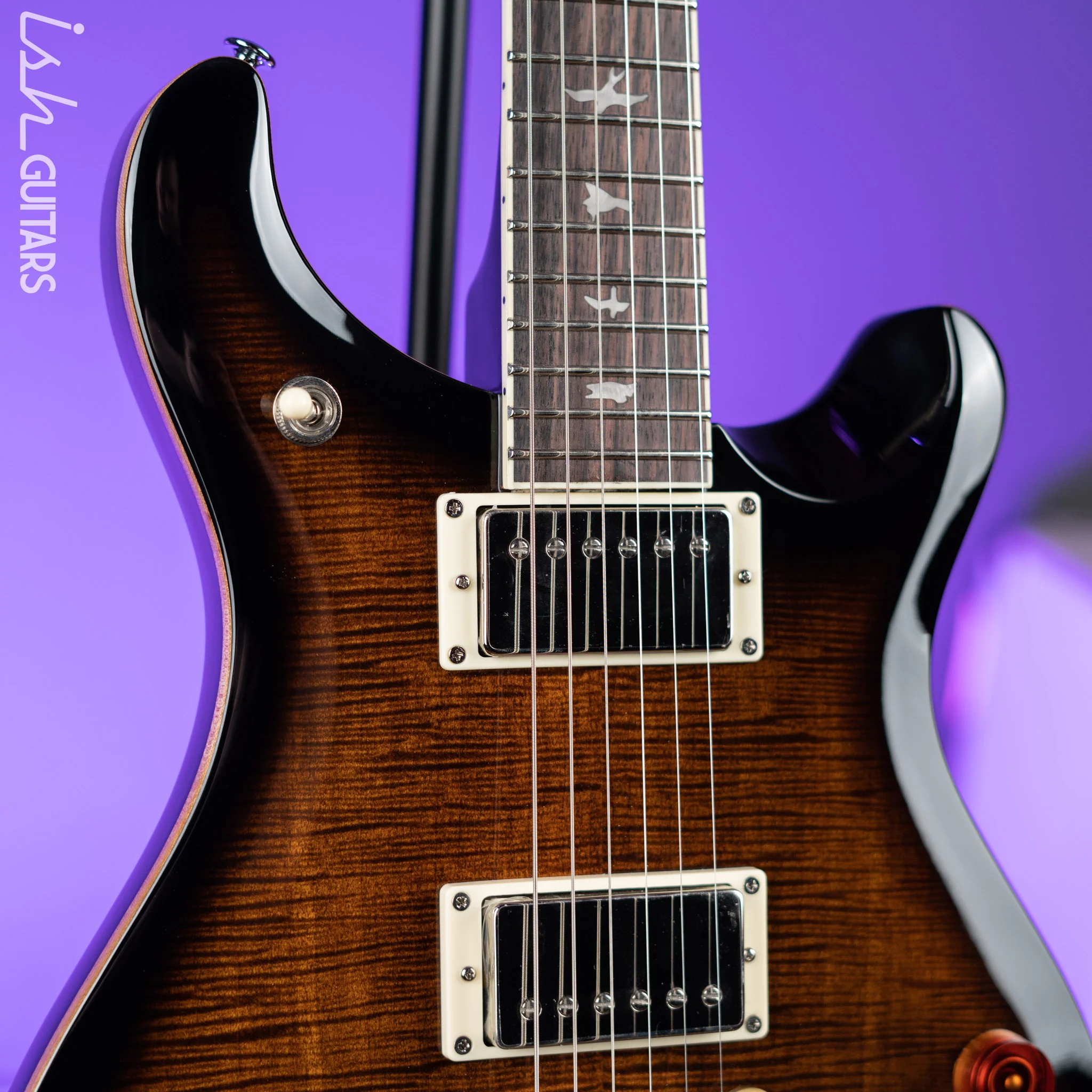 PRS SE McCarty 594 Electric Guitar Black Gold Sunburst - Image 3