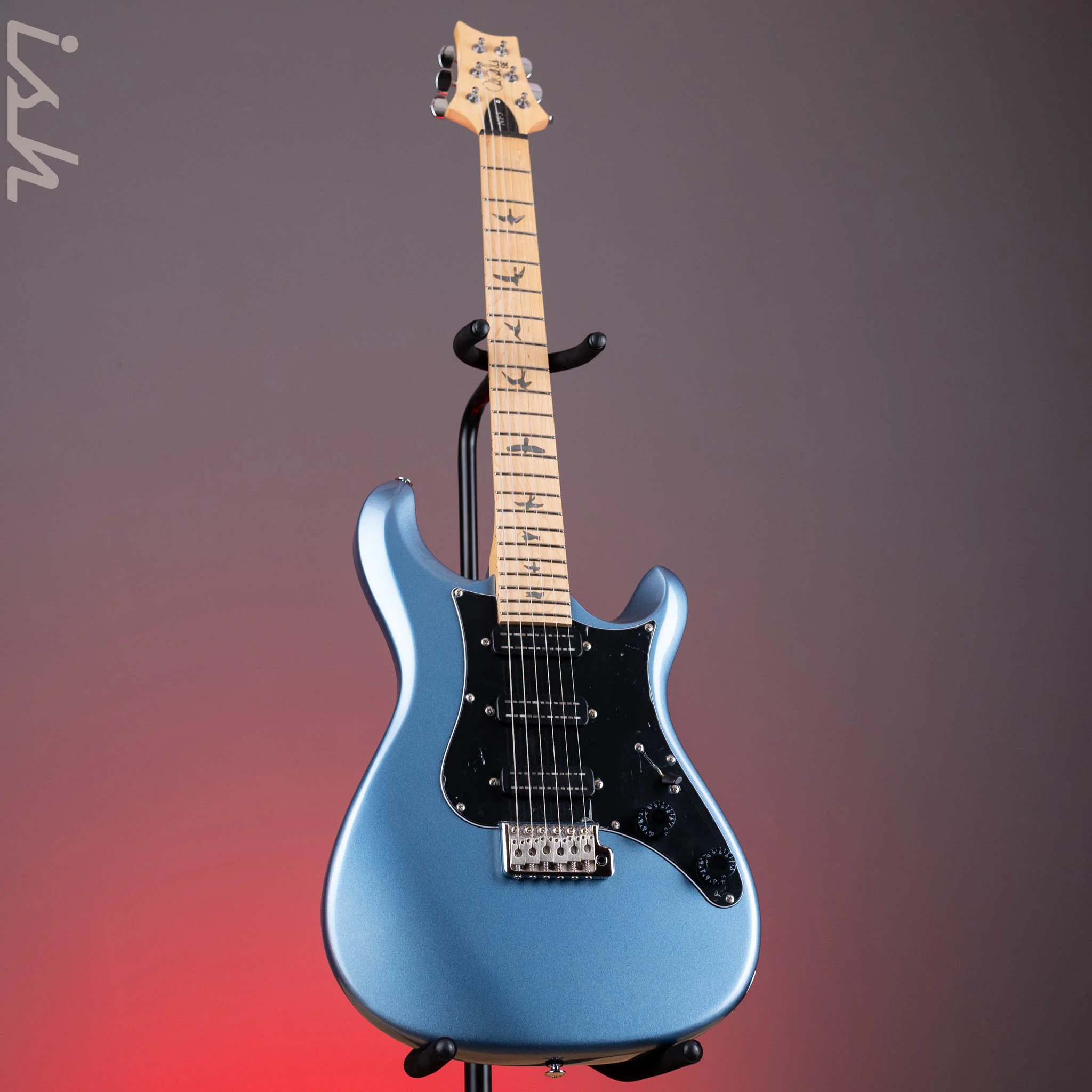 PRS SE NF3 Electric Guitar Ice Blue Metallic Maple Fretboard - Image 2
