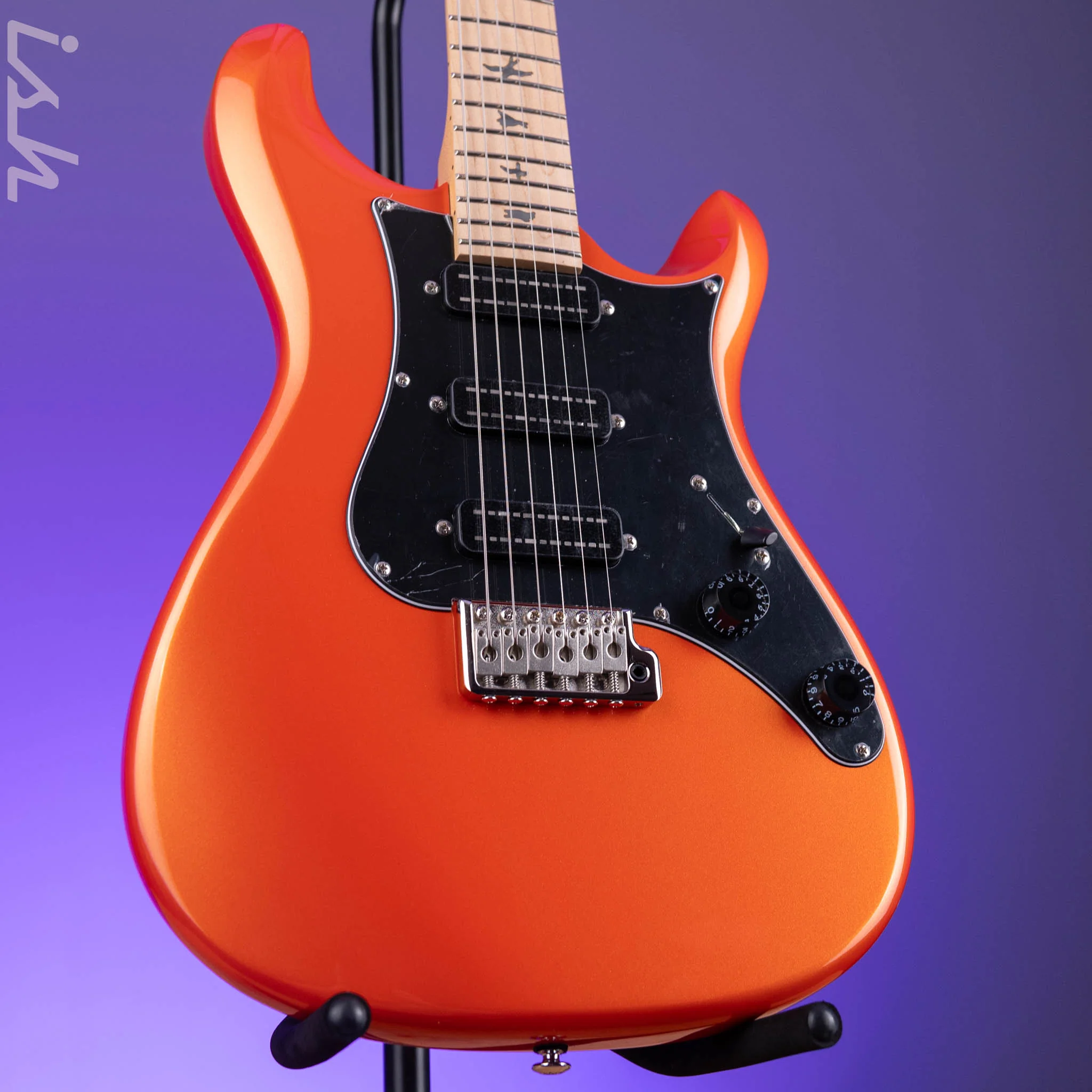 PRS SE NF3 Electric Guitar Metallic Orange Maple Fretboard