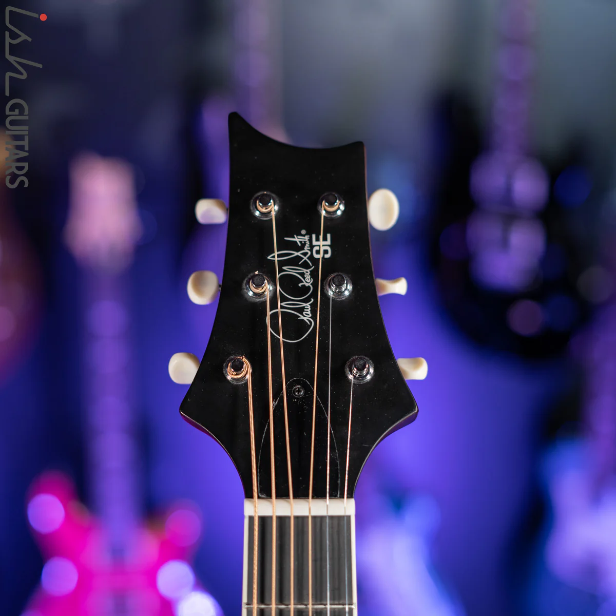 2021 PRS SE P20E Parlor Acoustic Guitar Black Top - Image 6