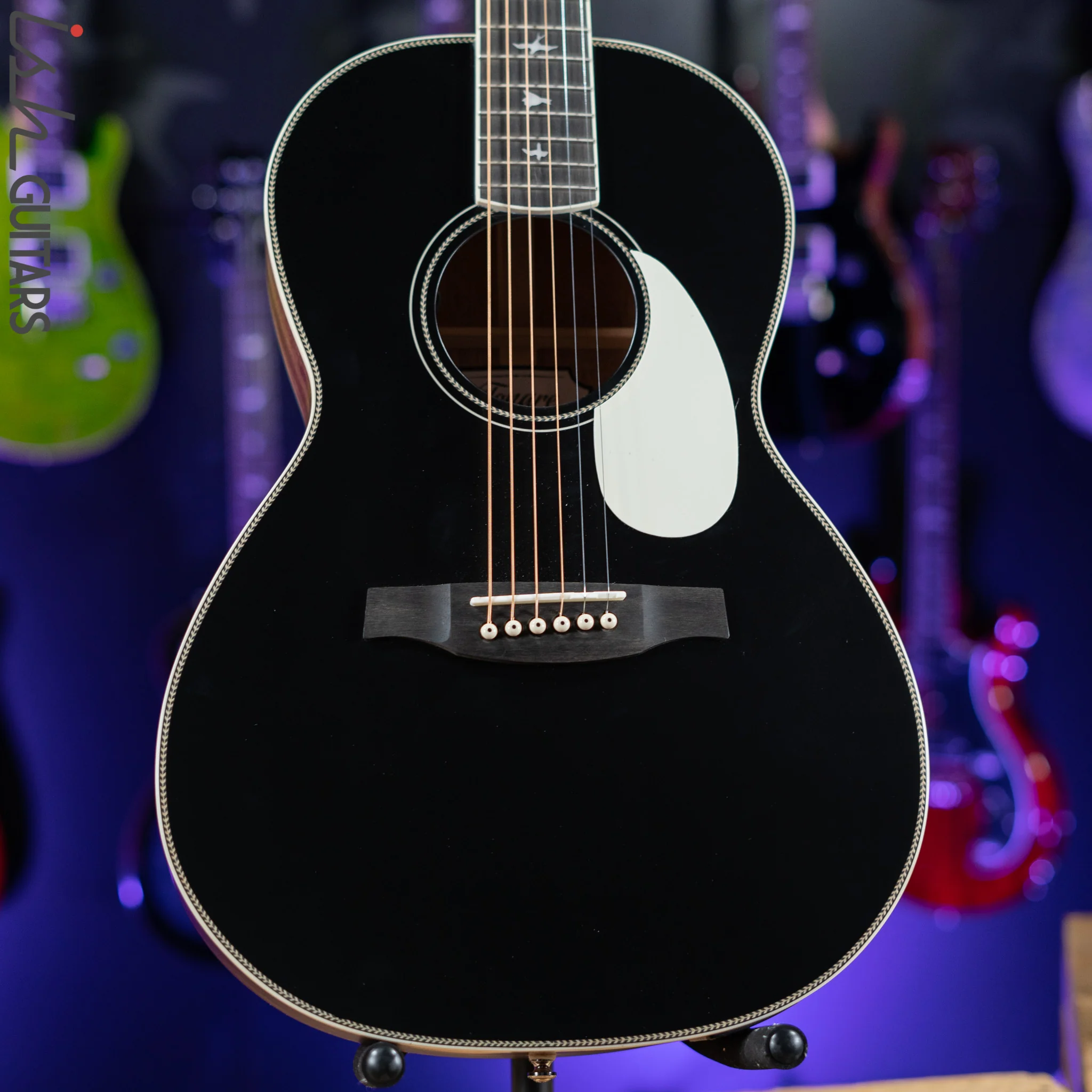 2021 PRS SE P20E Parlor Acoustic Guitar Black Top