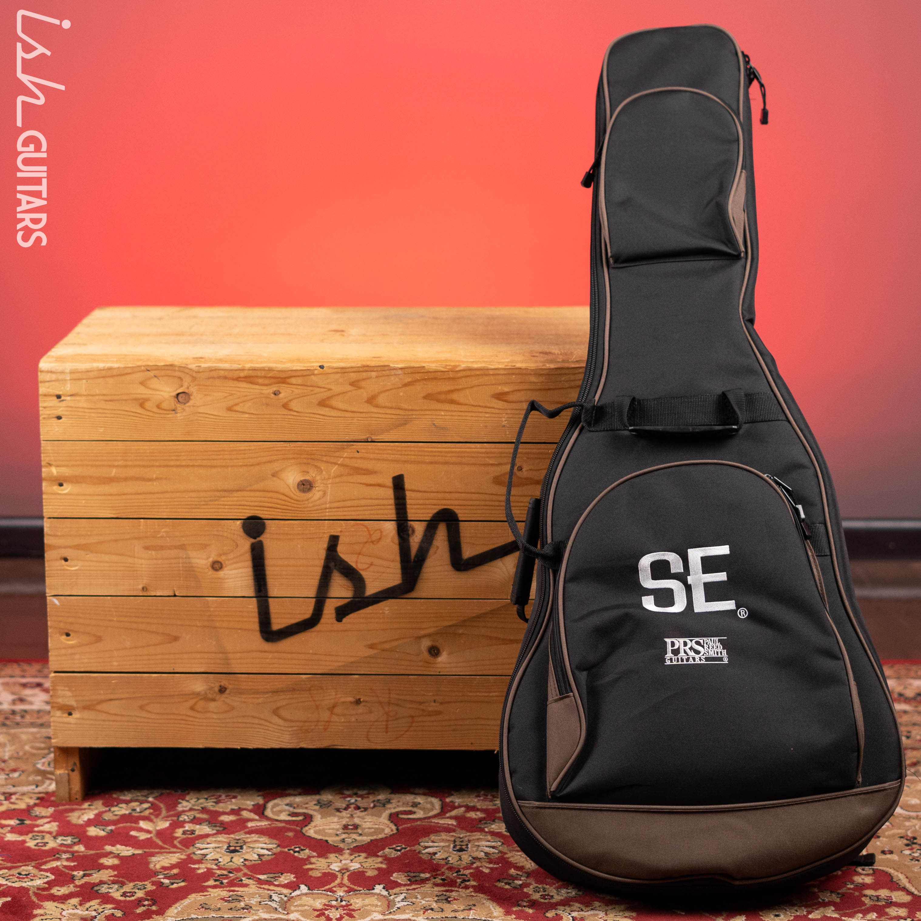 PRS SE P50E Tonare Parlor Acoustic Guitar Black Gold Demo - Image 13