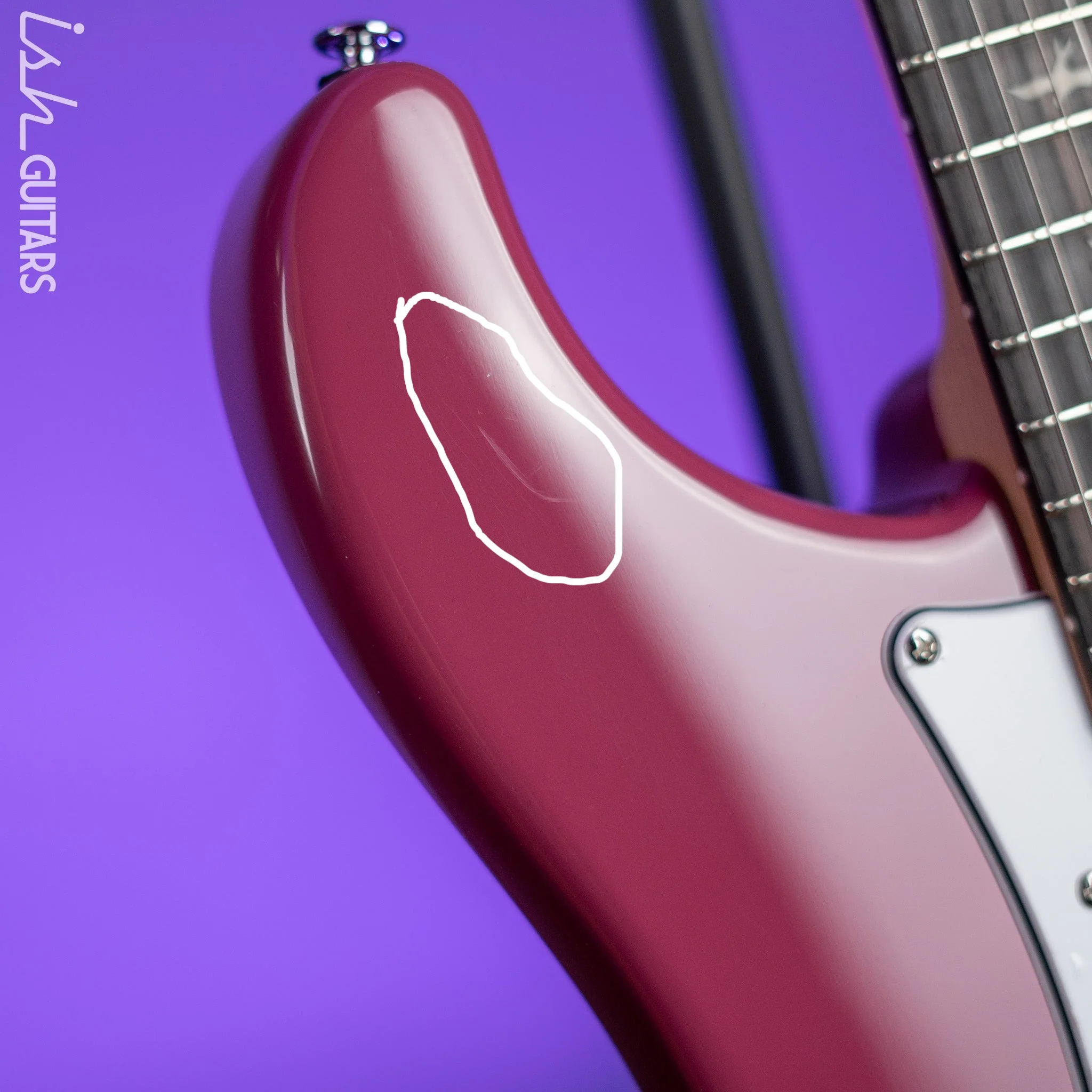 PRS SE Silver Sky Dragon Fruit Demo - Image 5